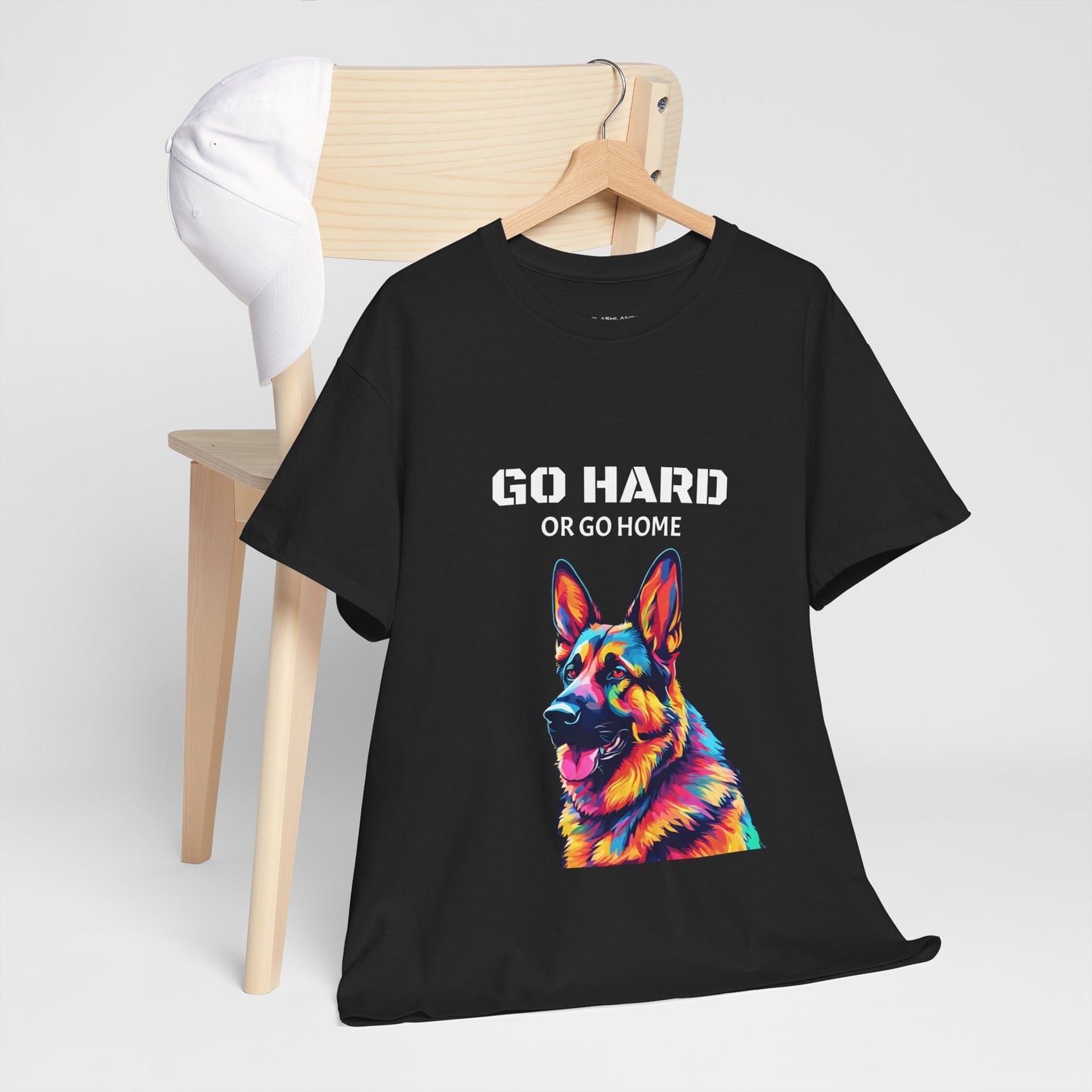 German Shepherd Dog Pop Art - Go Hard or Go Home Flashlander Gym Shirt