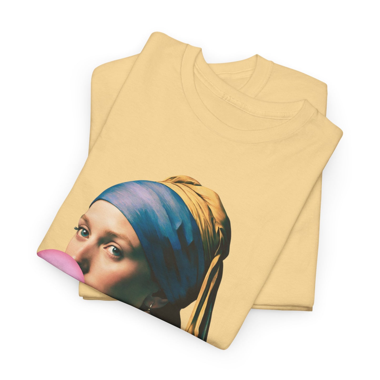 Bubble Gum Girl with a Pearl Earring Johannes Vermeer - Flashlander Gym Shirt