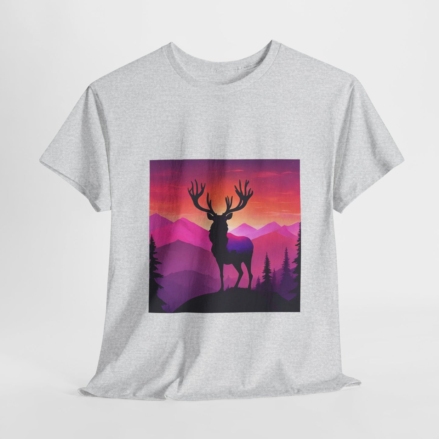 Deer Majestic Sunset Flashlander Gym Shirt