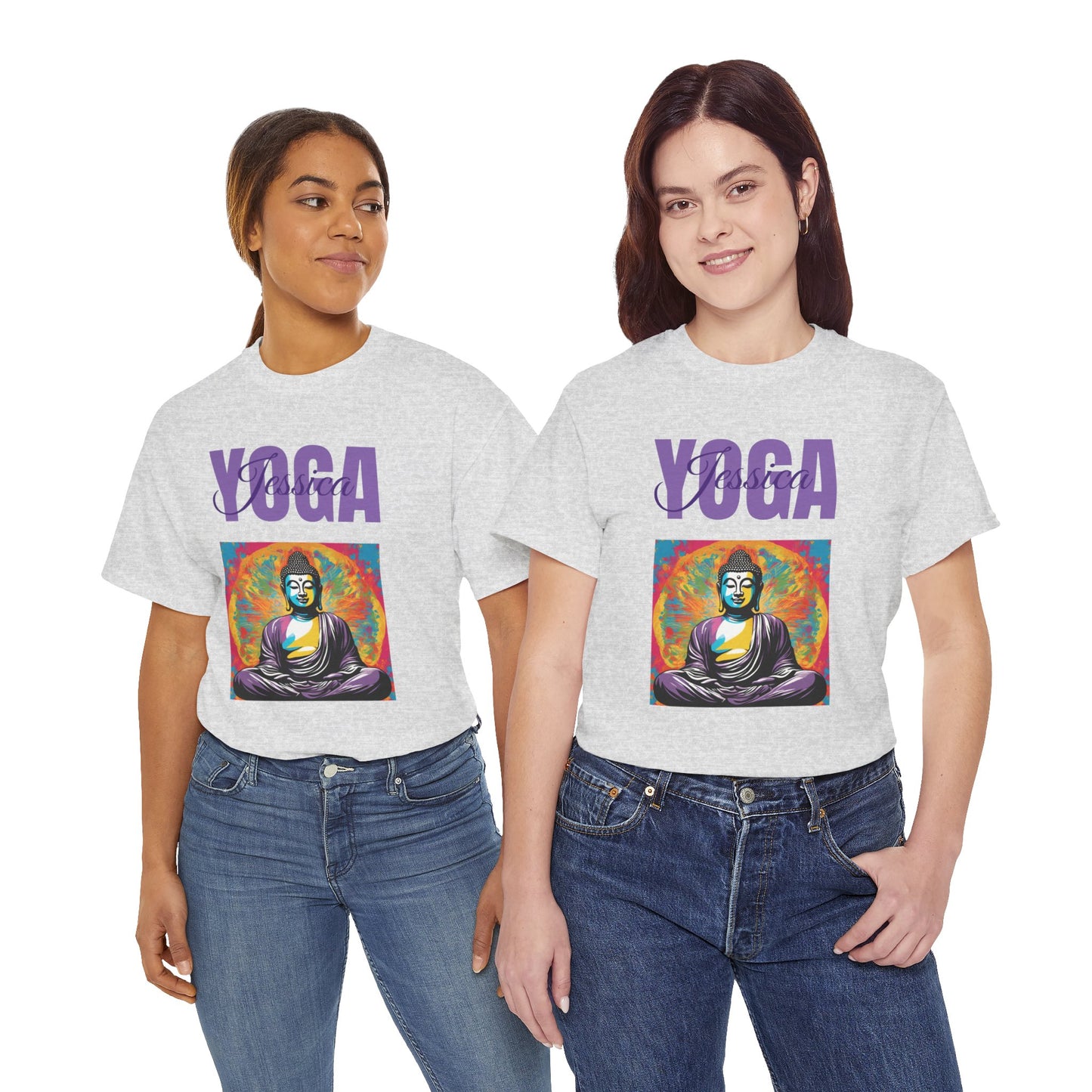 Personalized Yoga Shirt - Buddha Tee - Custom Name Flashlander Yoga Tee