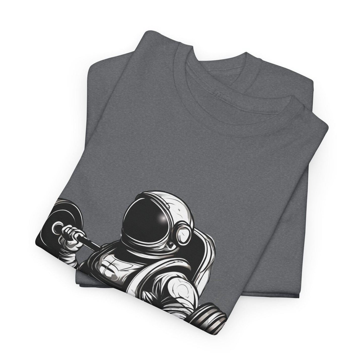 Camiseta de culturista astronauta: rompiendo límites en el espacio Camiseta gráfica de gimnasio Flashlander