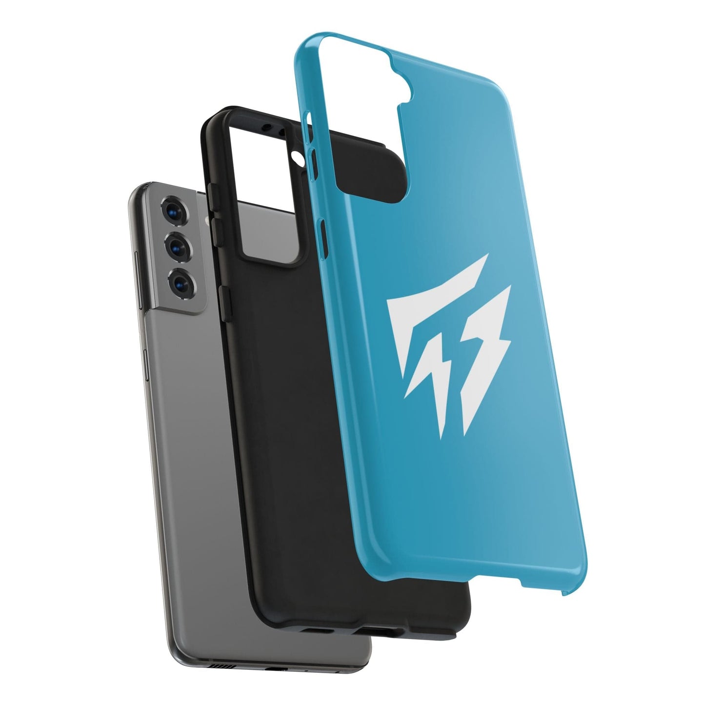 Flashlander Thunders Tough Phone Cases for all Iphone and Samsung Galaxy Blue Aqua Turquoise