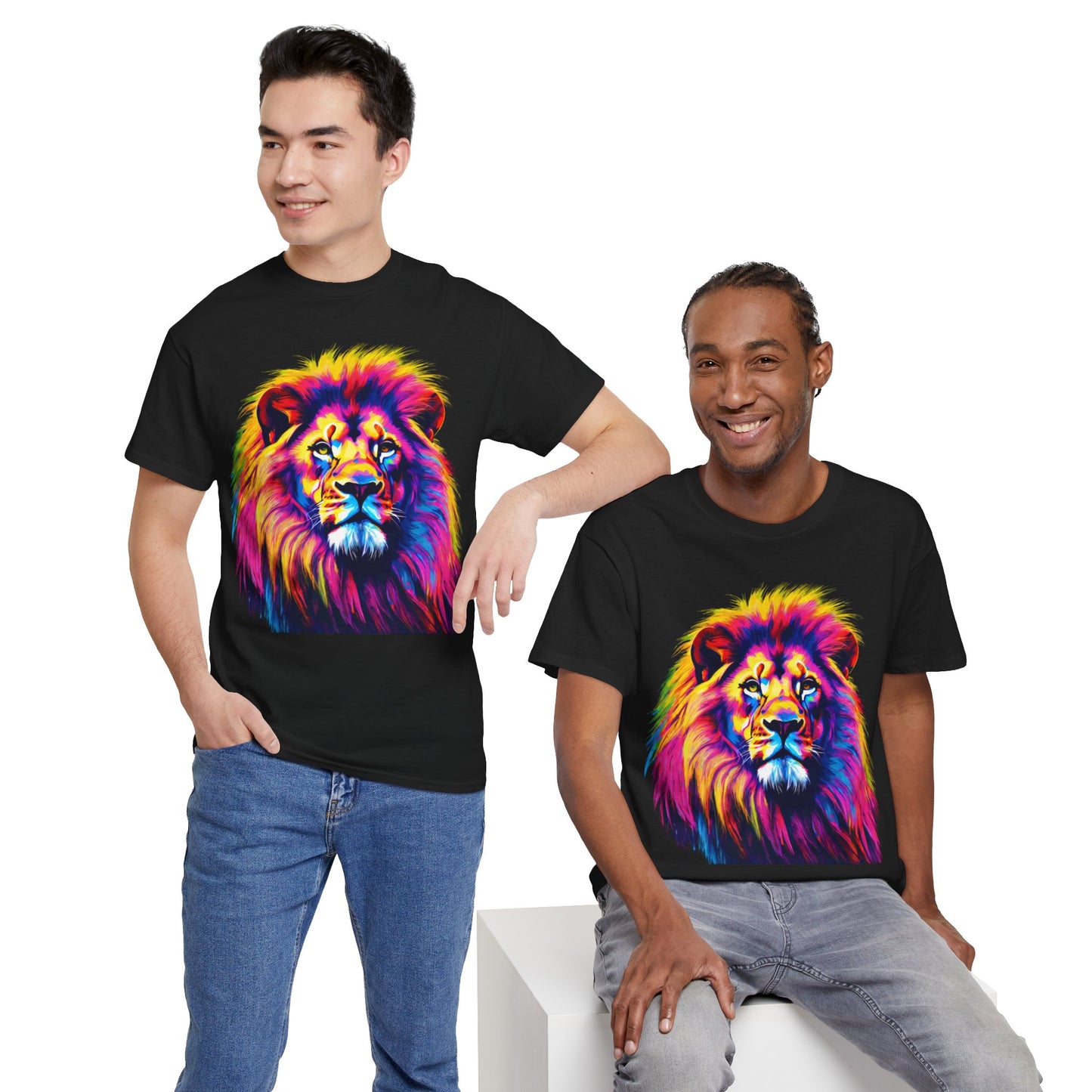 Lion Art Pop T-Shirt Flashlander