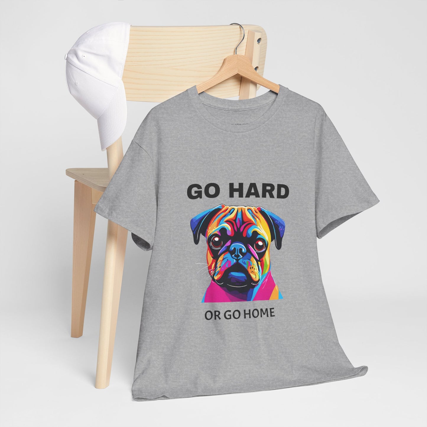 Pug Dog Pop Art  - Go Hard Or Go Home Flashlander Gym Shirt