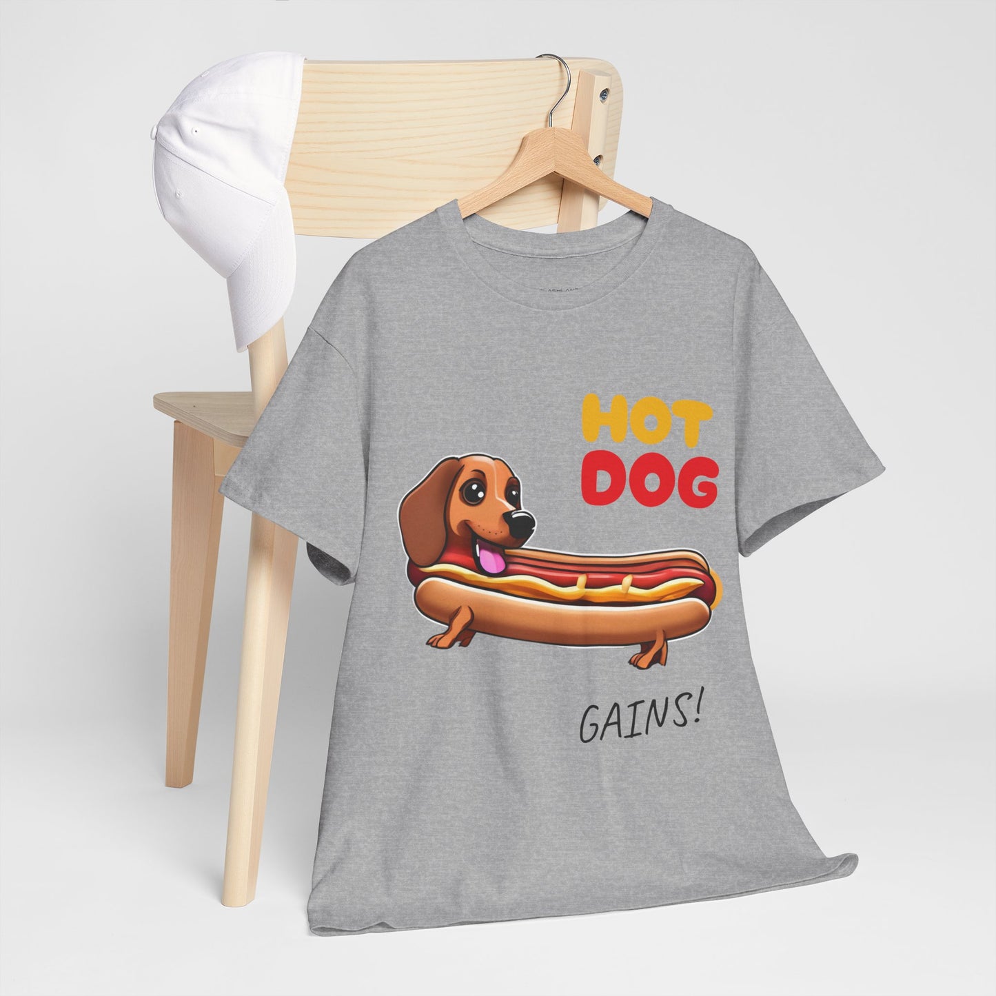 Hot Dog Gains Dachshund Dog - Flashlander Gym Shirt