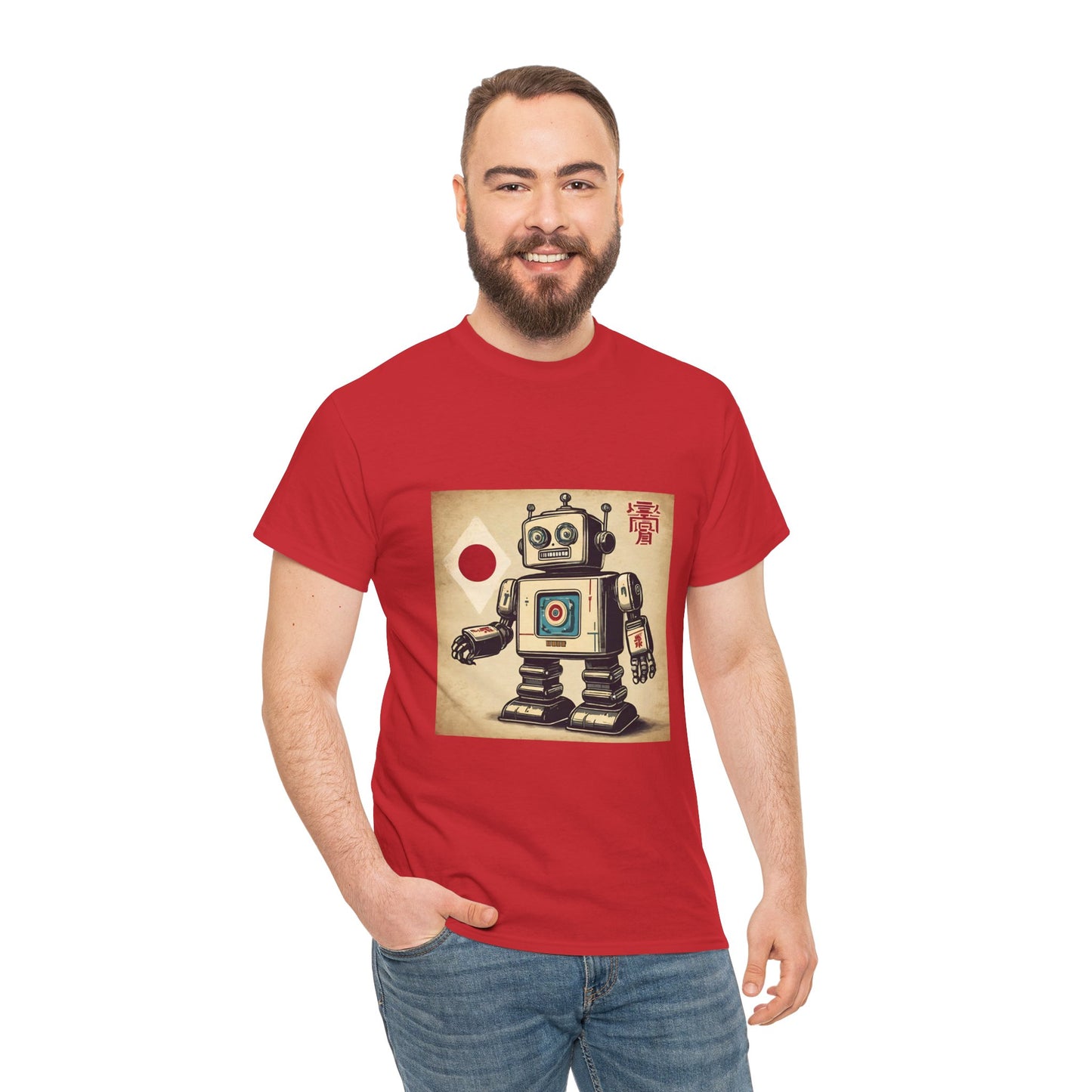 Camiseta deportiva con diseño de robot japonés vintage - Flashlander