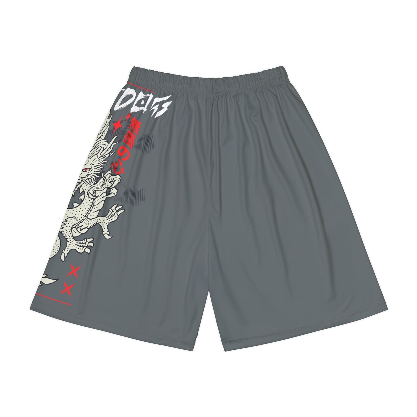 Copy of Japanese Dragon Bushido - Flashlander Performance Men’s Gym Shorts Dark Grey W