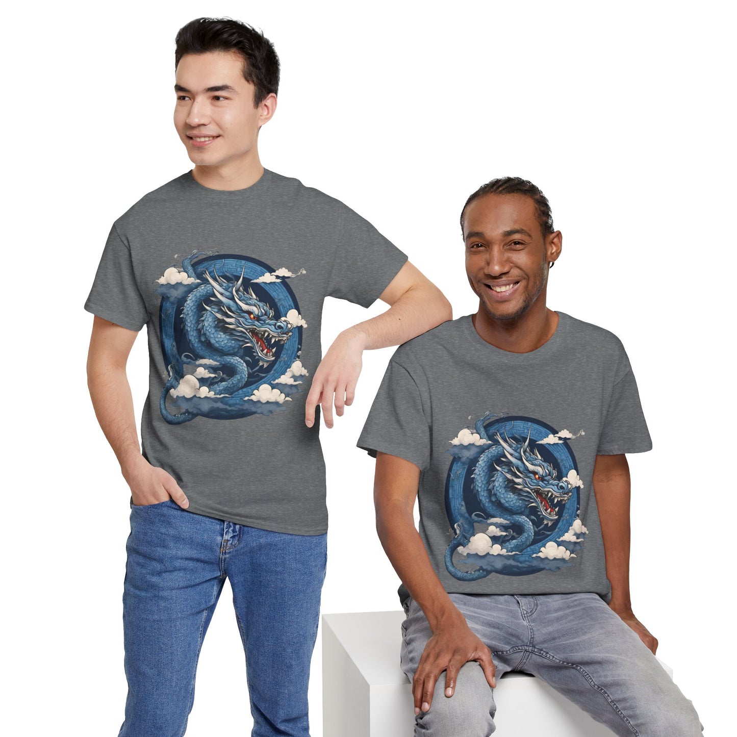 Dragon bleu japonais - T-shirt de sport Flashlander