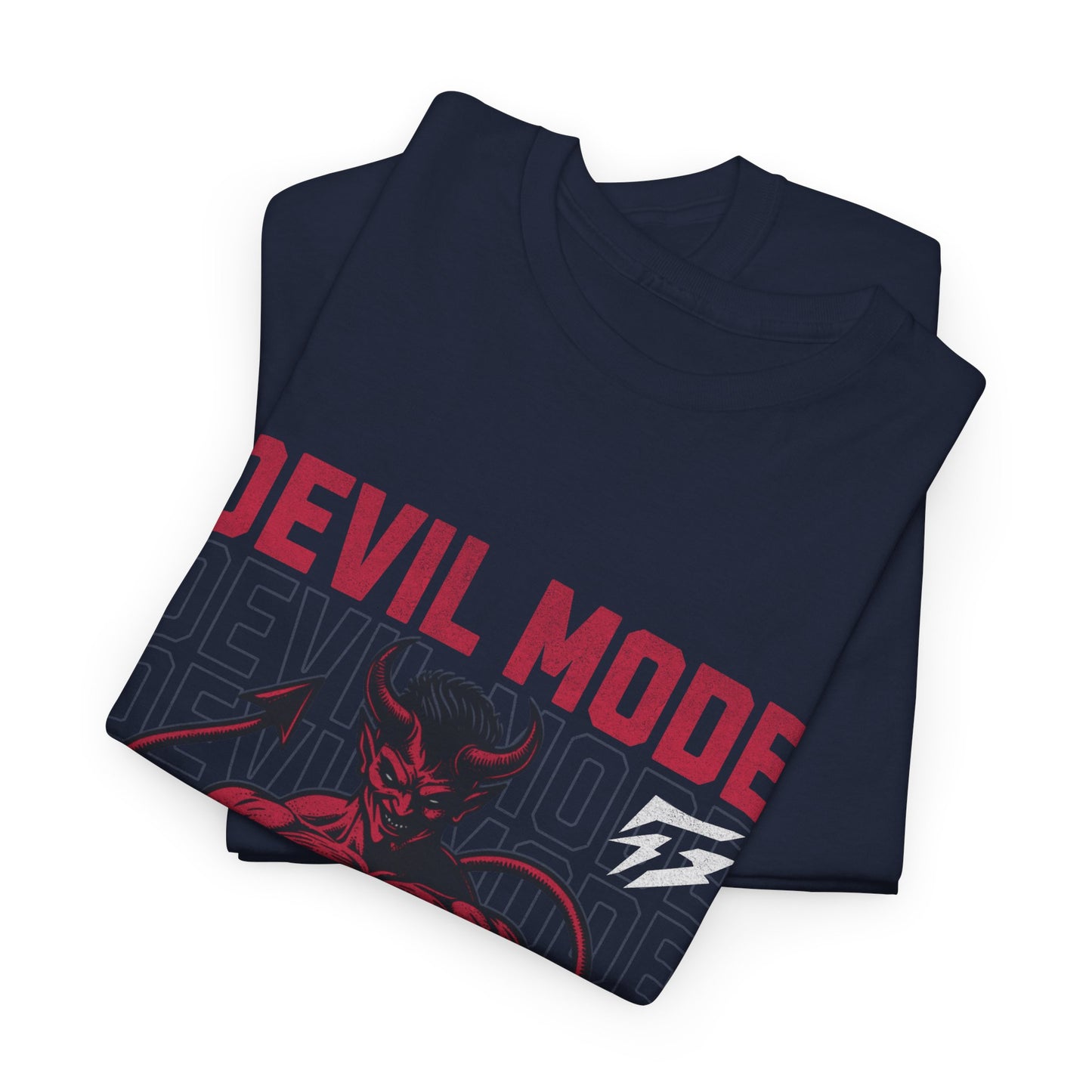 Devil Mode Gym Shirt Flashlander Cotton Unisex Charcoal Black Performance Graphic Tee