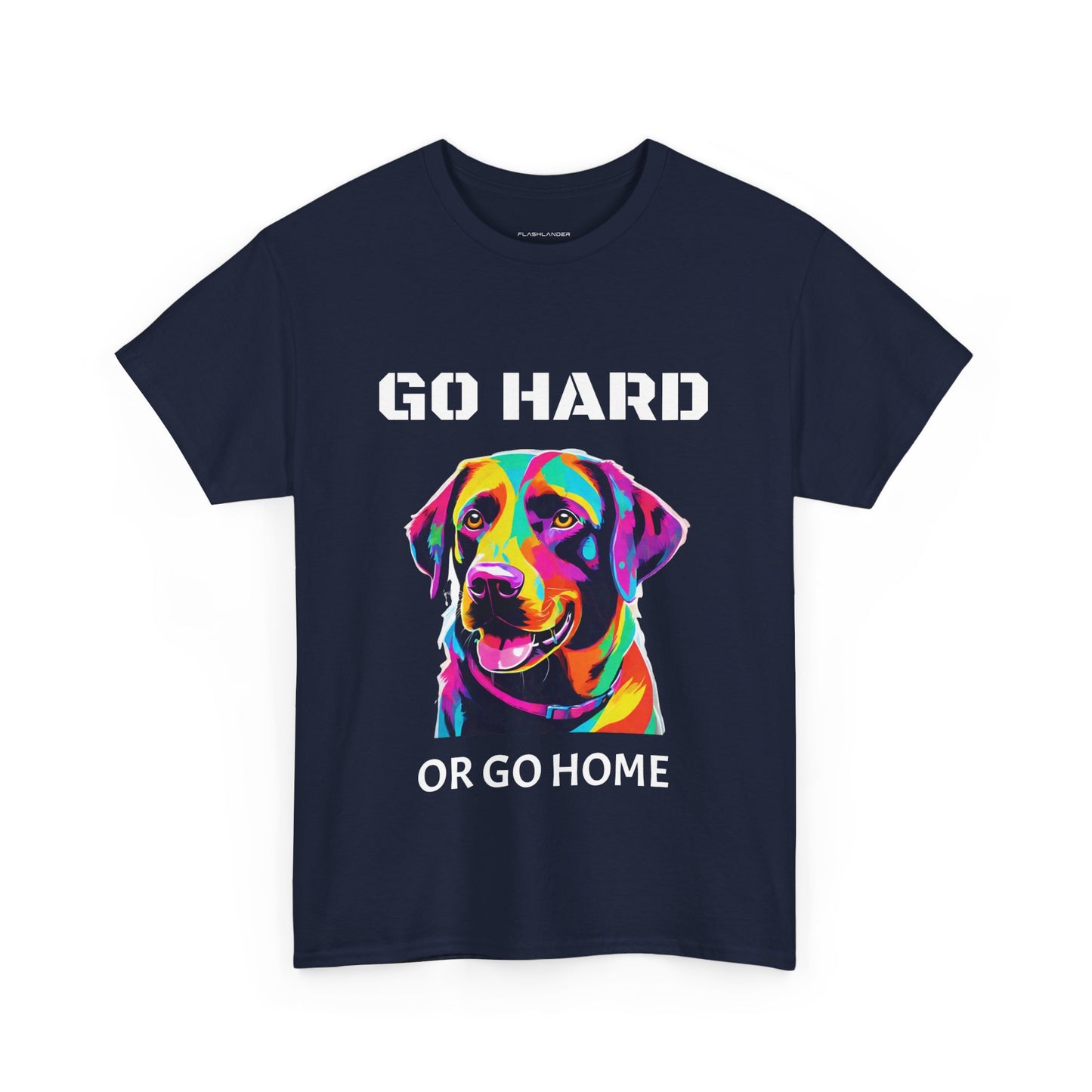 Labrador Retriever Dog Pop Art  - Go Hard Or Go Home Flashlander Gym Shirt