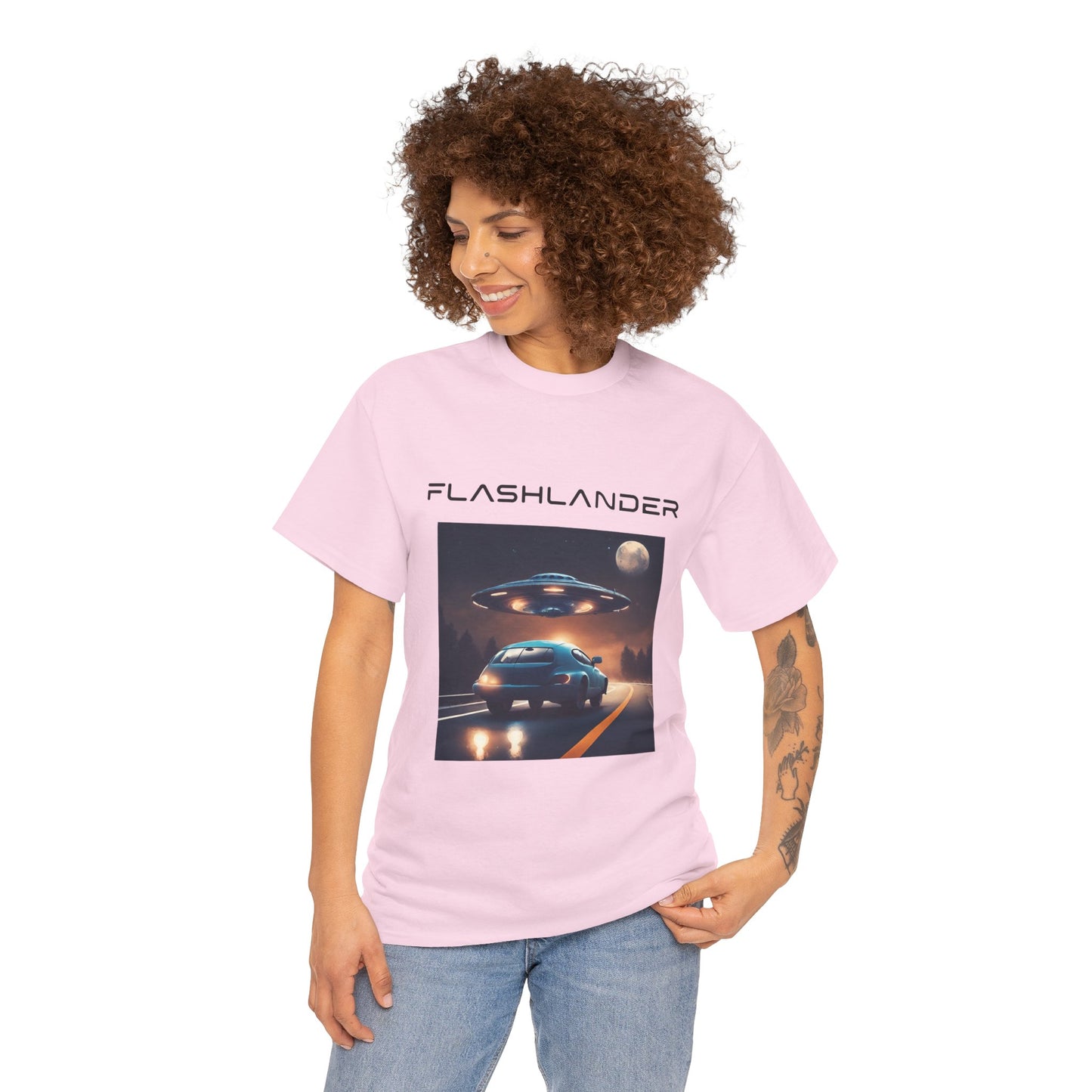 Retro UFO Alien Flashlander Gym Shirt