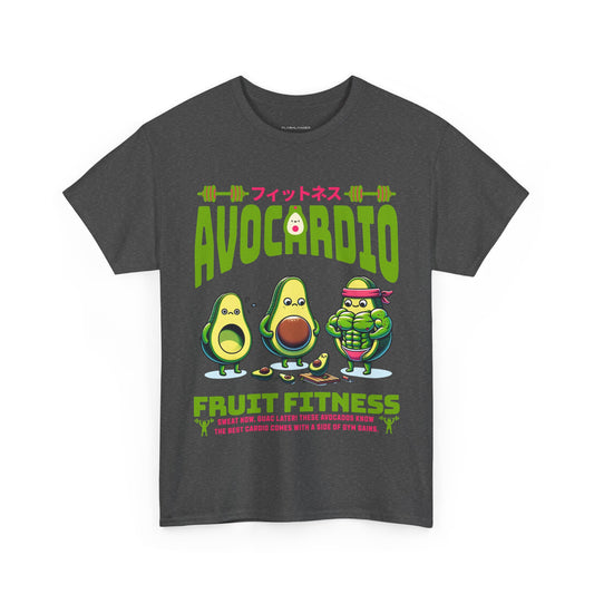 Avocardio Active Gym Shirt Avocado Fitness Graphic Tee