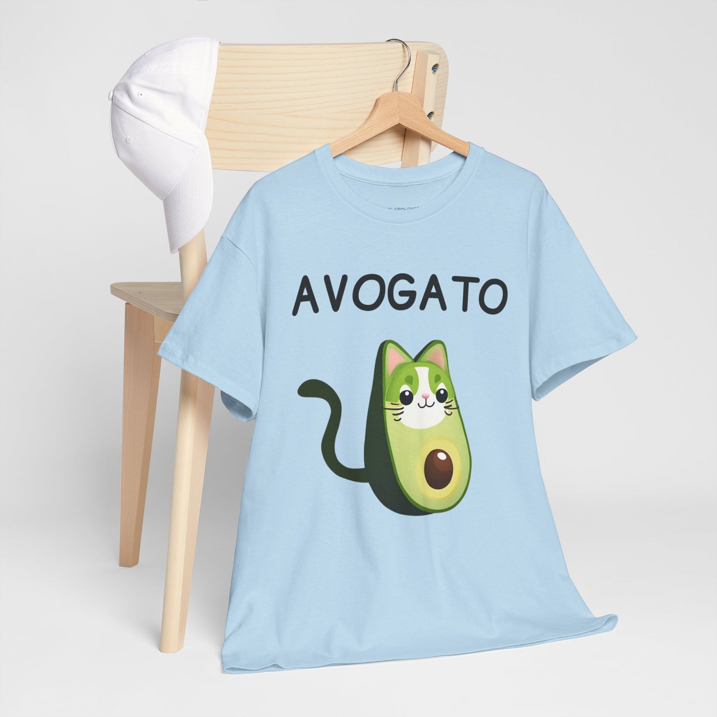 Avogato Funny Avocado Cat Face - Flashlander Gym Shirt