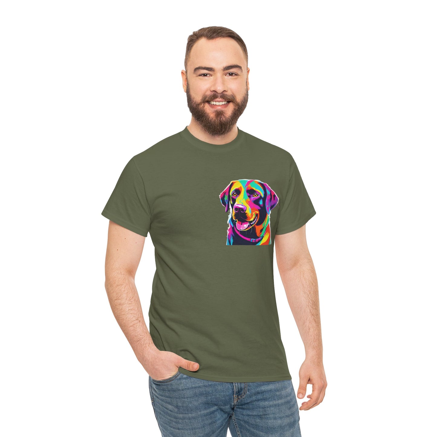 Pop Art Lab Dog in the Heart Flashlander Gym Shirt