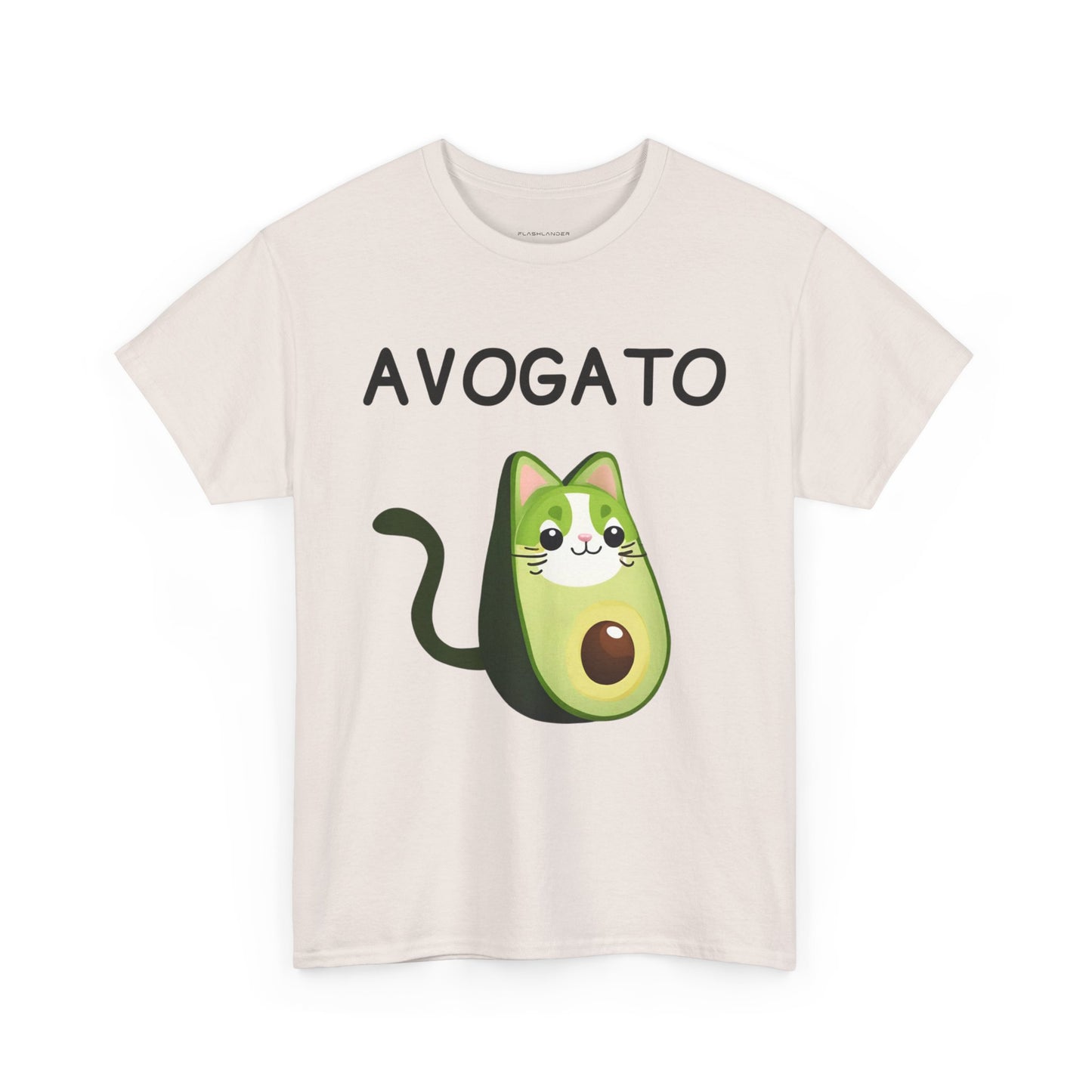 Avogato Funny Avocado Cat Face - Flashlander Gym Shirt