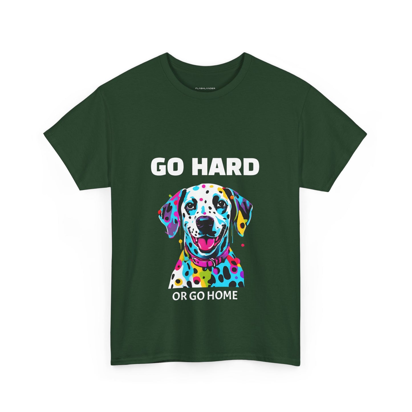 Dalmatian Dog Pop Art  - Go Hard Or Go Home Flashlander Gym Shirt