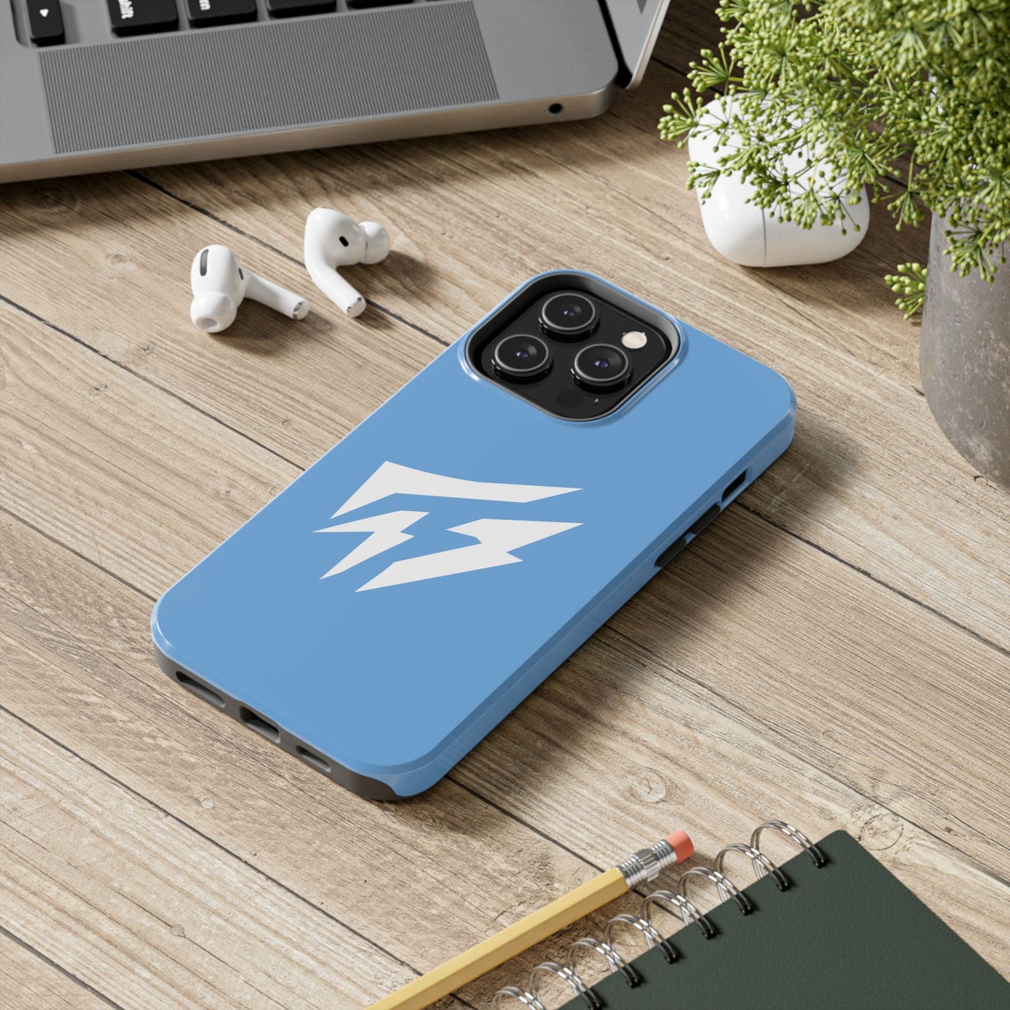 Flashlander Thunders Tough Phone Cases for all Iphone and Samsung Galaxy Light Blue