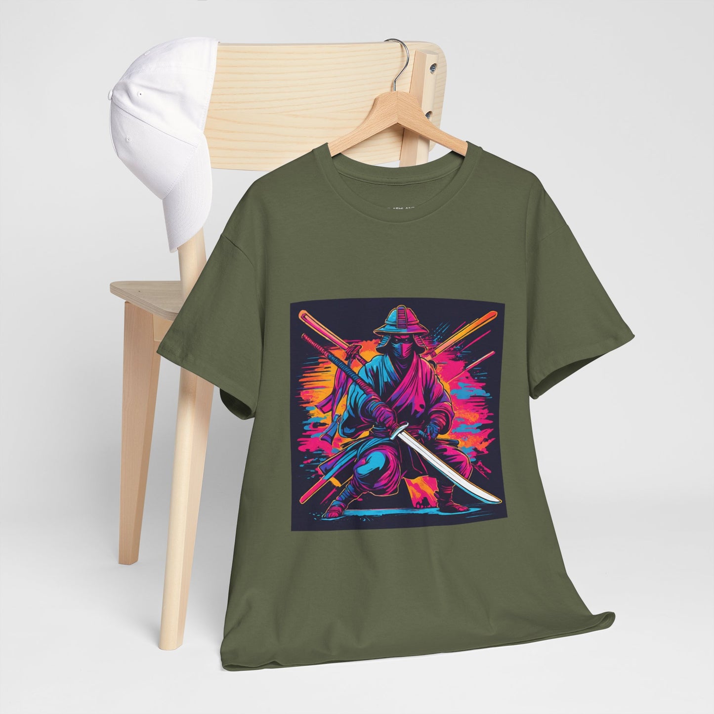 Samurai Warrior Sunset - Flashlander Gym Shirt