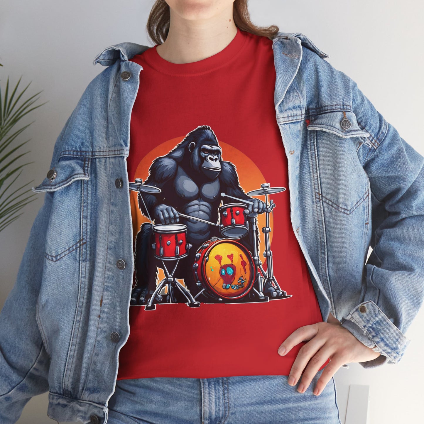 Camiseta deportiva Groove Gorilla Drummer Flashlander