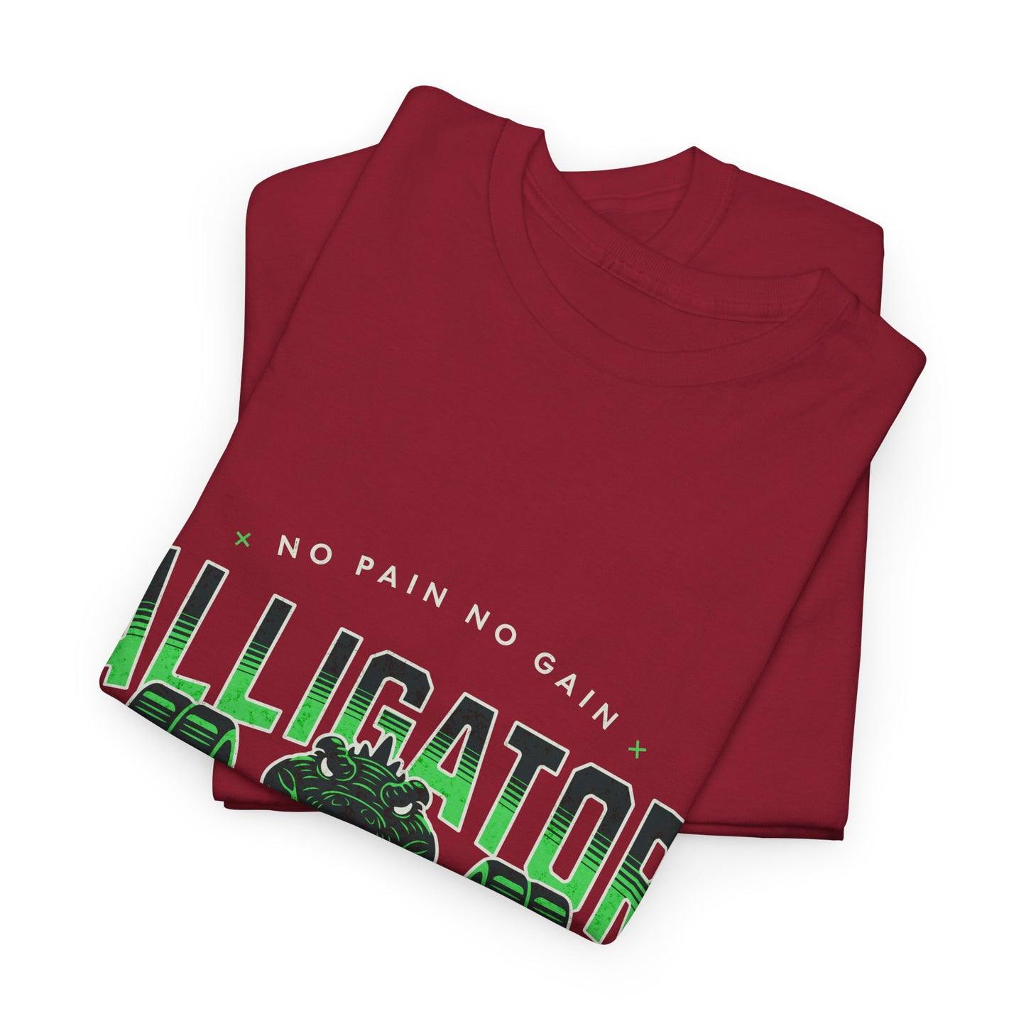 Aligator Gym Shirt Flashlander Cotton Unisex Charcoal Black Graphic Tee