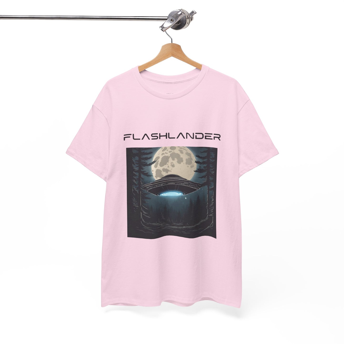 UFO Soaring Low in the Forest Tee Flashlander Gym Shirt