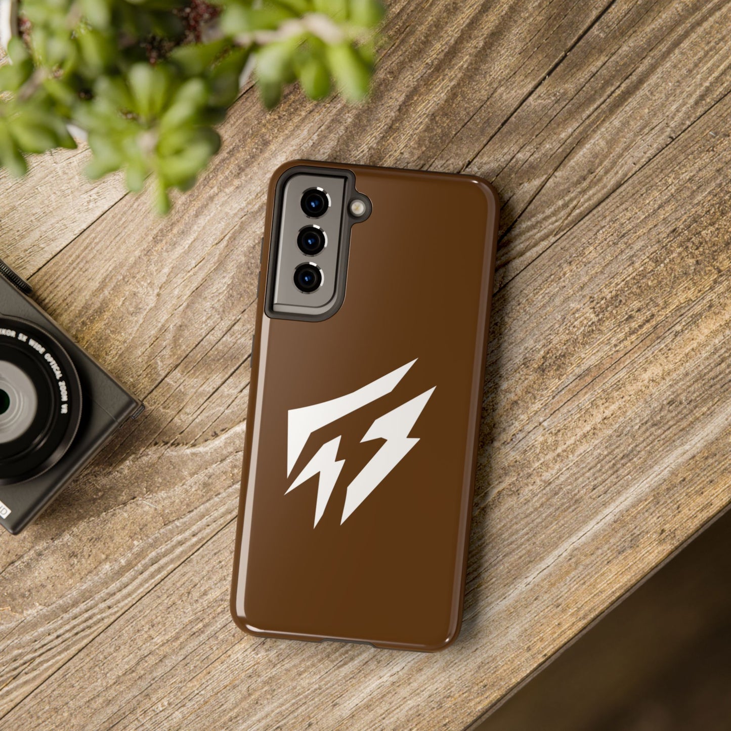 Flashlander Thunders Tough Phone Cases for all Iphone and Samsung Galaxy Brown