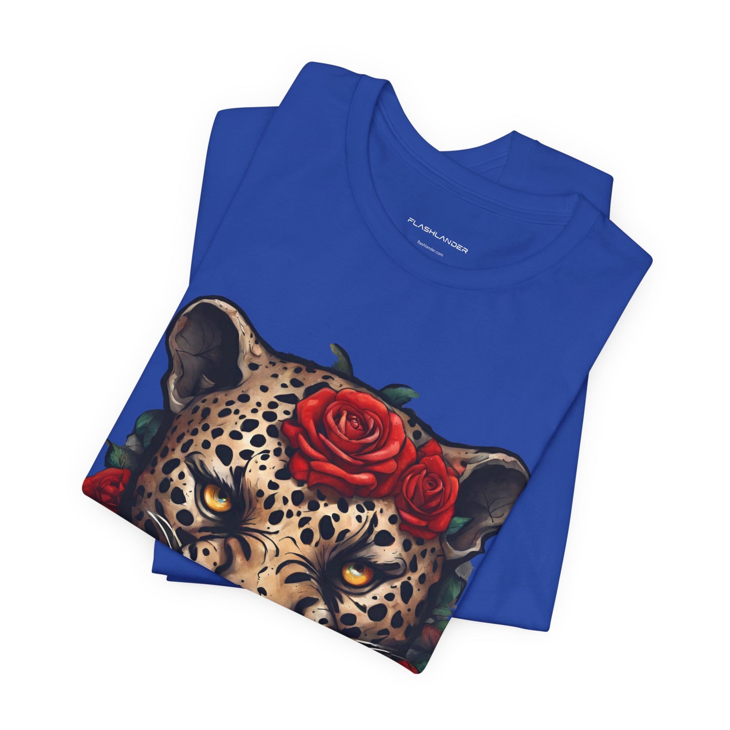 Jaguar Flames and Roses Graphic Tee Flashlander