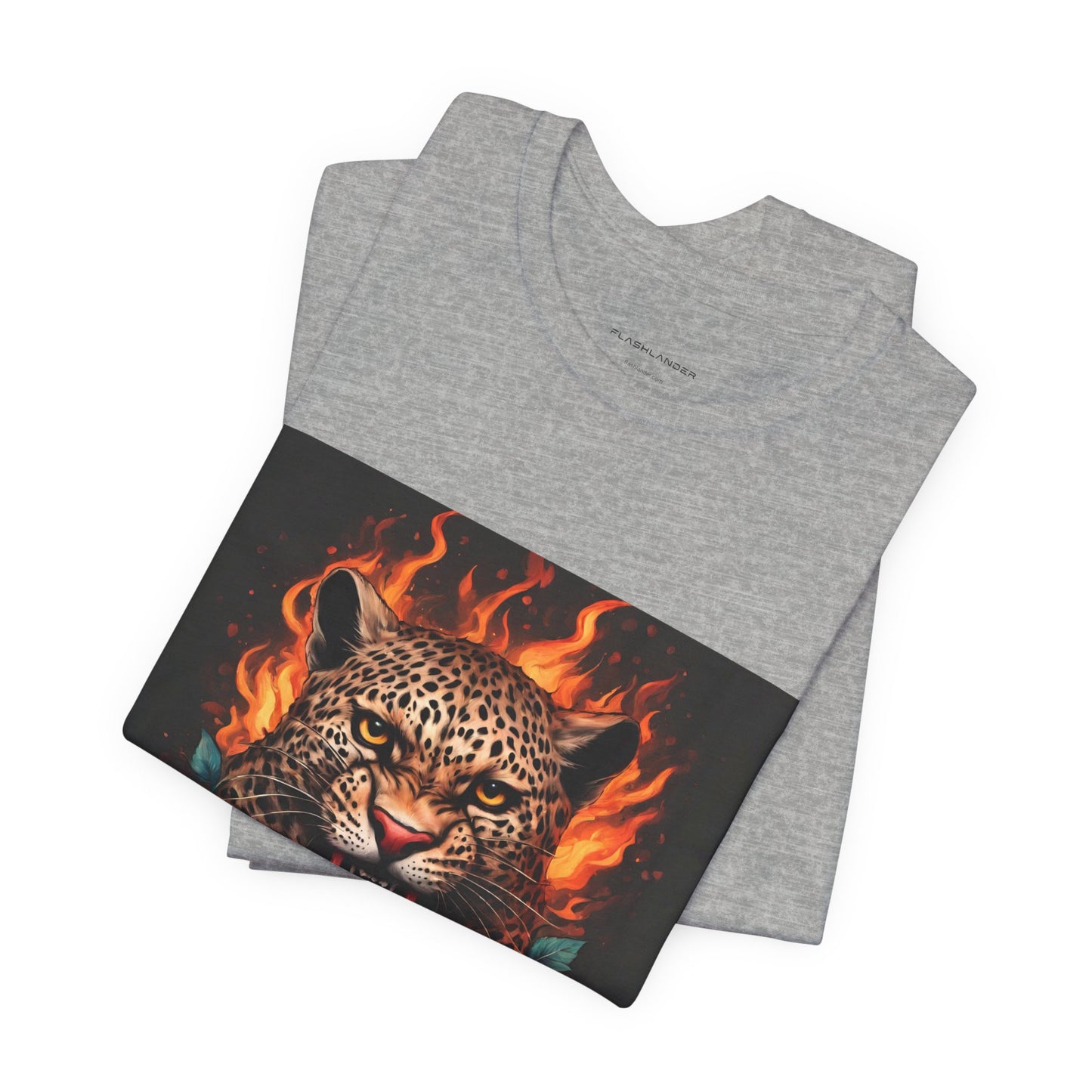 Leopard Flames Flashlander Gym Shirt