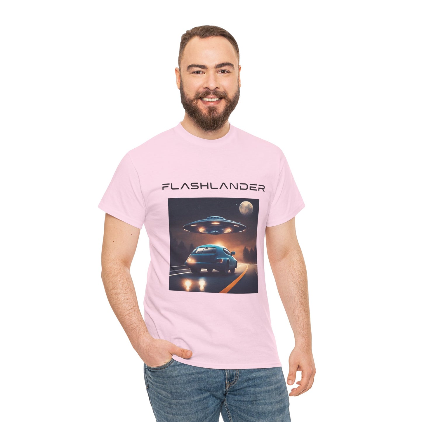 Retro UFO Alien Flashlander Gym Shirt