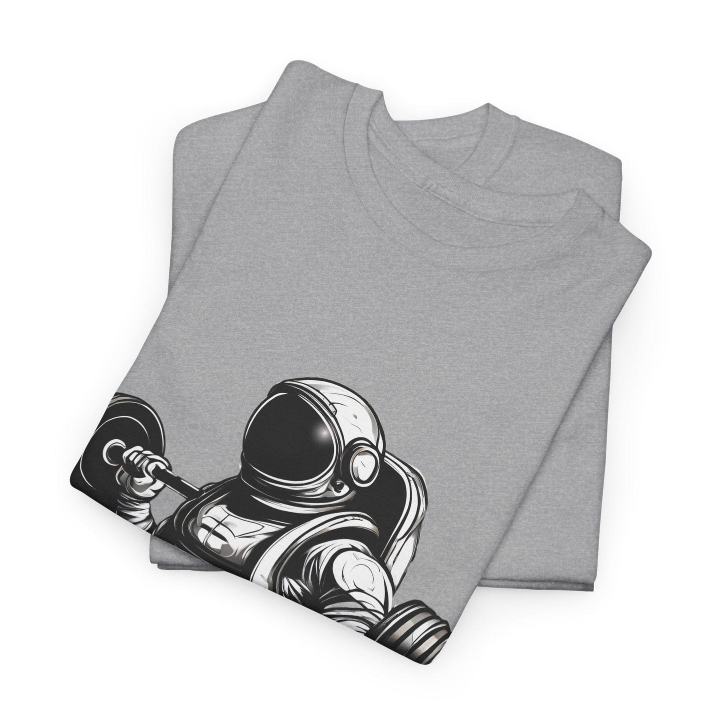 Camiseta de culturista astronauta: rompiendo límites en el espacio Camiseta gráfica de gimnasio Flashlander