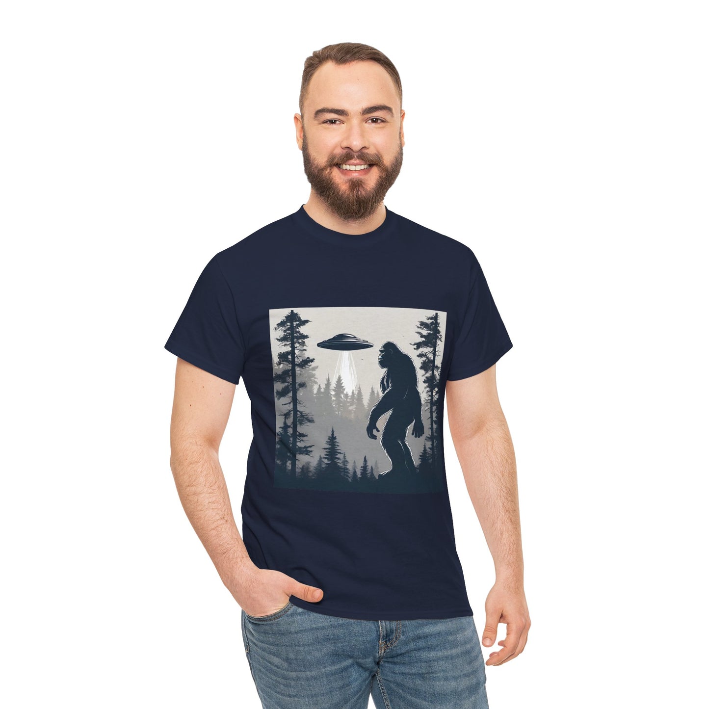 Sasquatch rencontre Bigfoot et OVNI - T-shirt de sport Flashlander