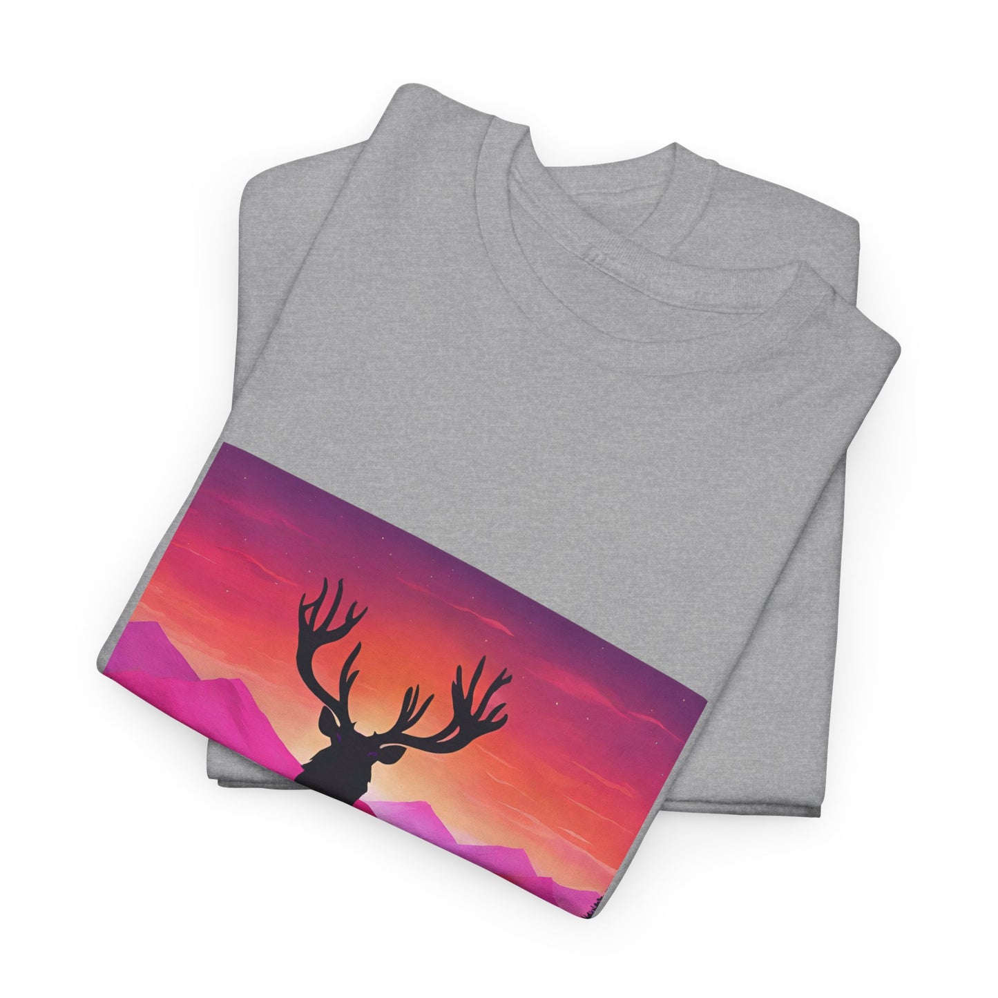 Deer Majestic Sunset Flashlander Gym Shirt