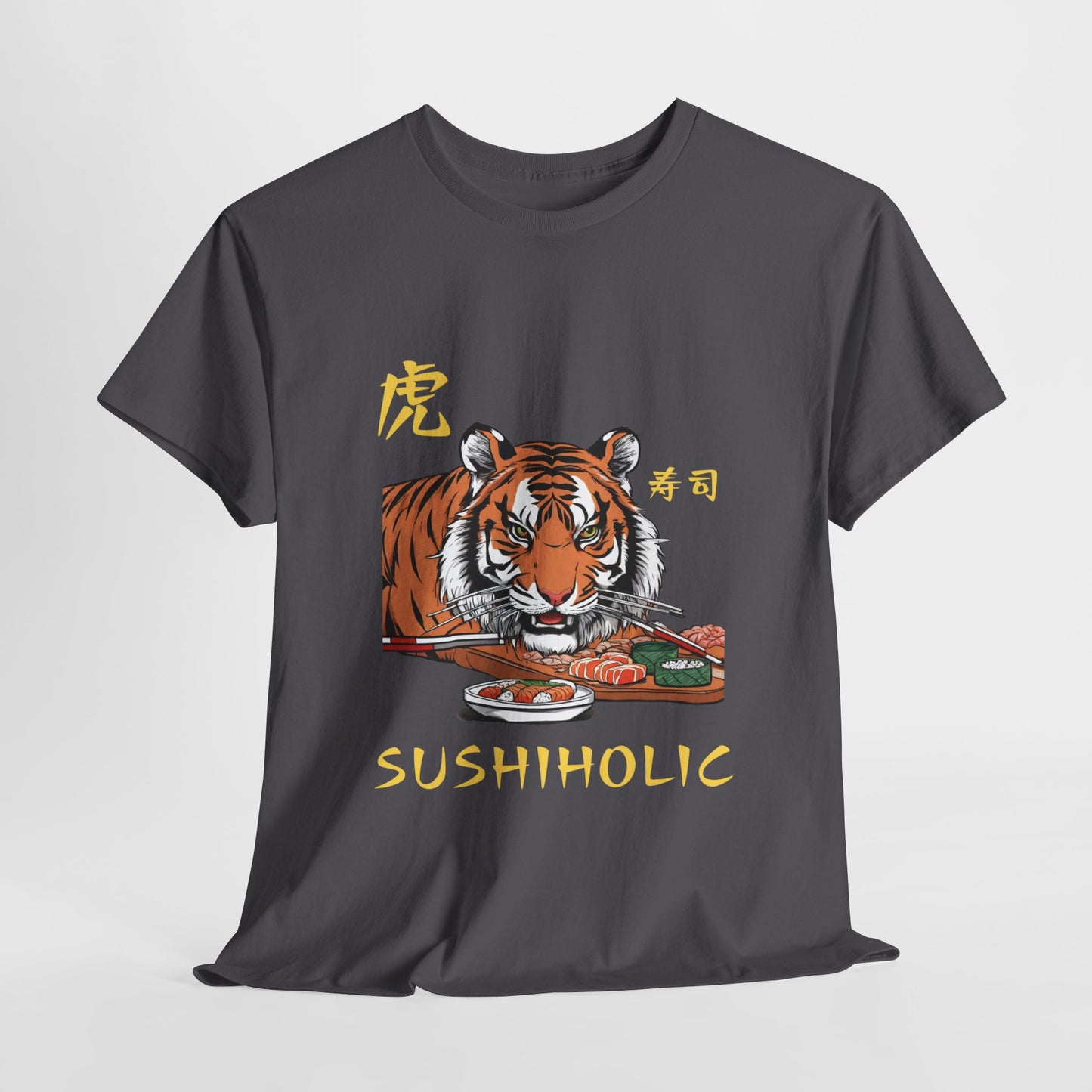 Tiger Sushi Lovers Sushiholic Graphic Tee Flashlander