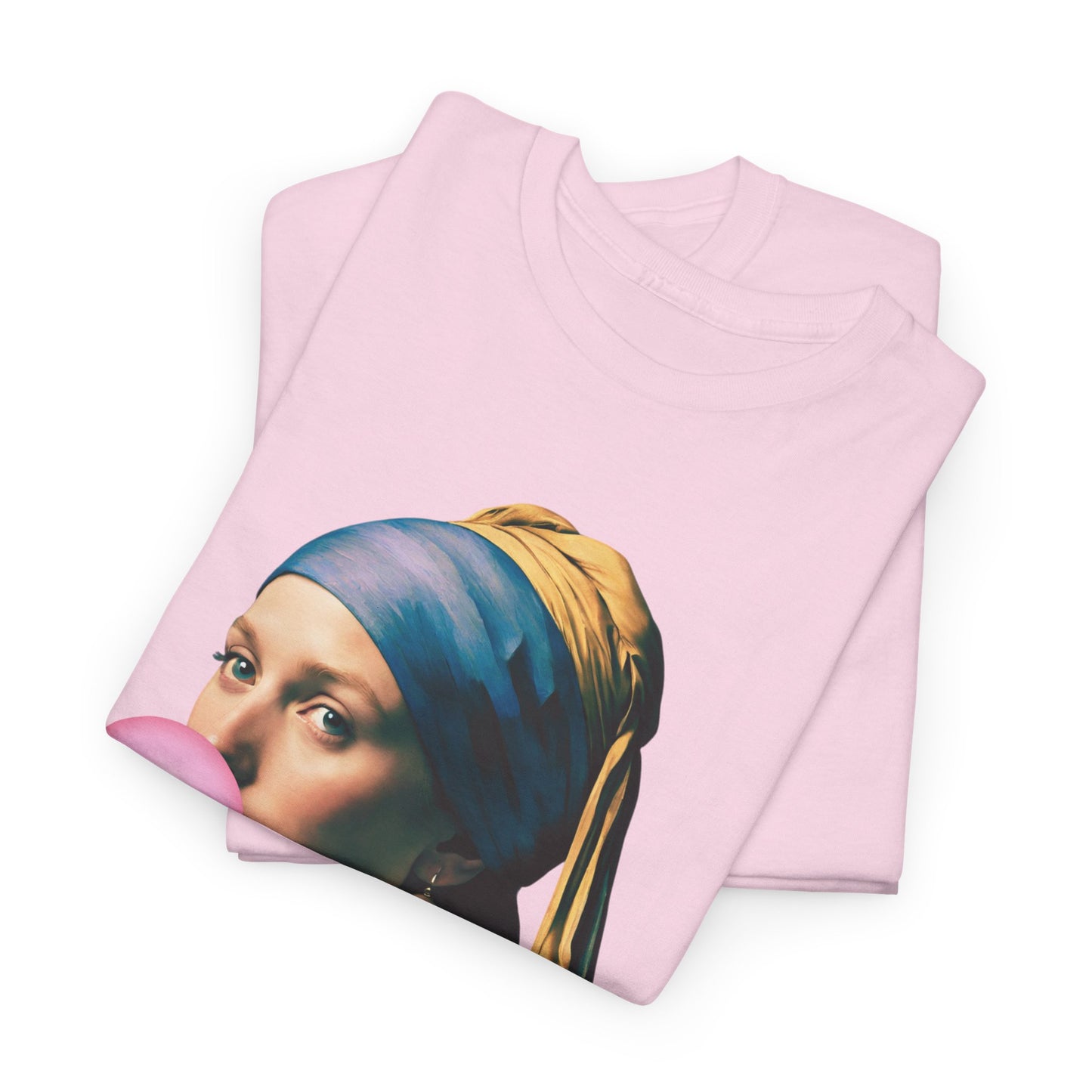 Bubble Gum Girl with a Pearl Earring Johannes Vermeer - Flashlander Gym Shirt