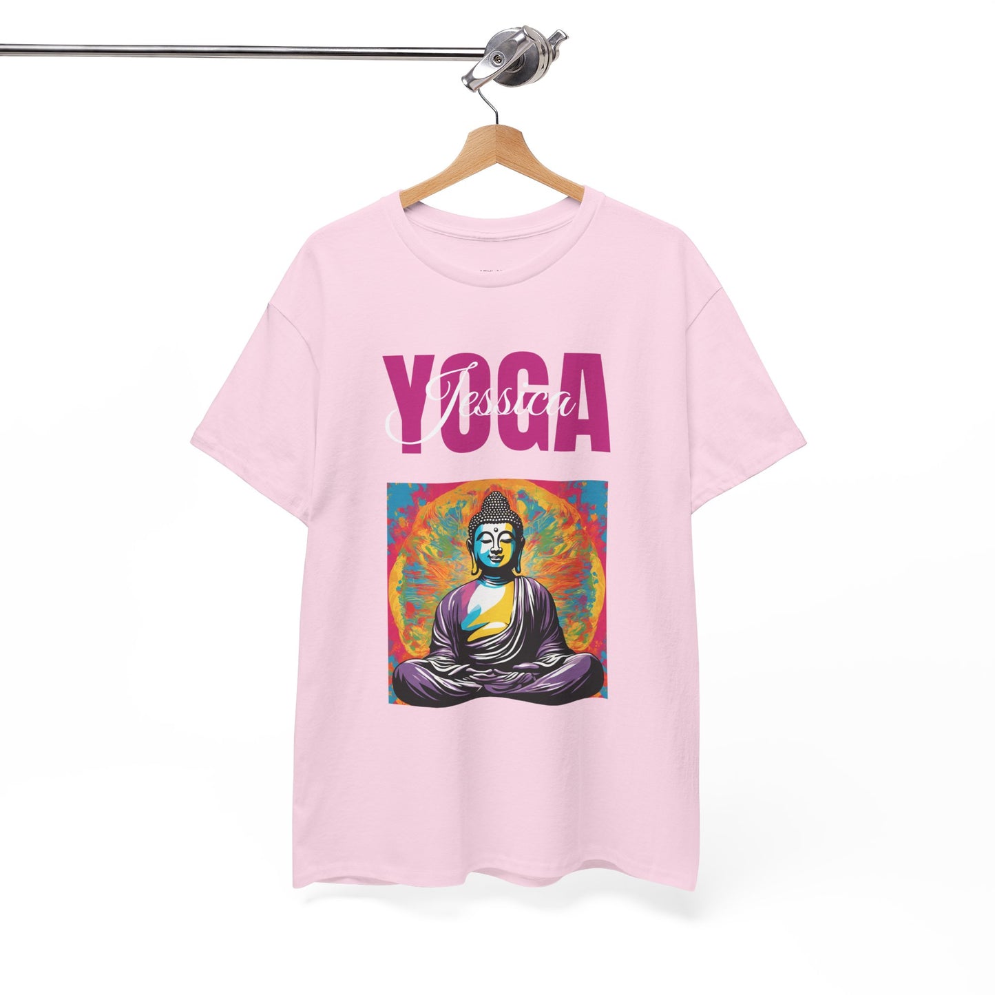 Personalized Yoga Shirt - Buddha Tee - Custom Name Flashlander Yoga Tee