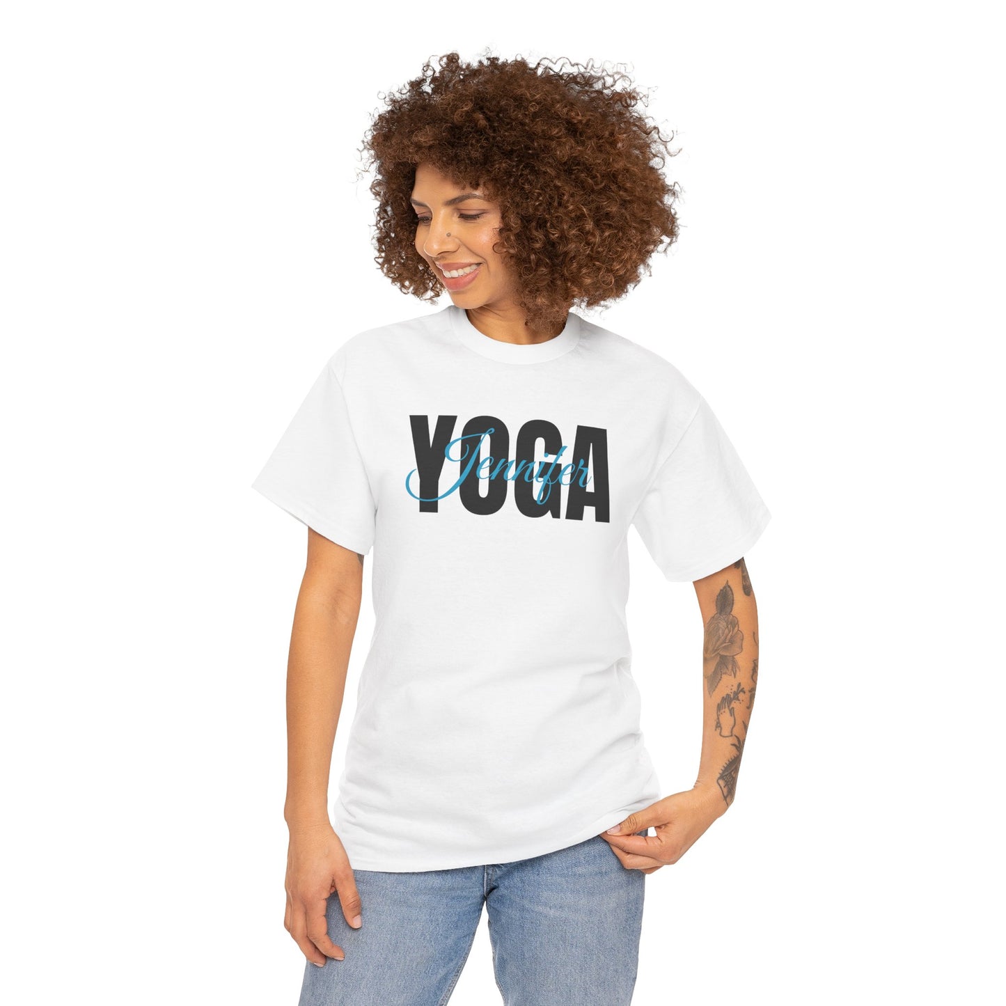 Personalized Yoga Shirt with Custom Name - Flashlander Gym Tee