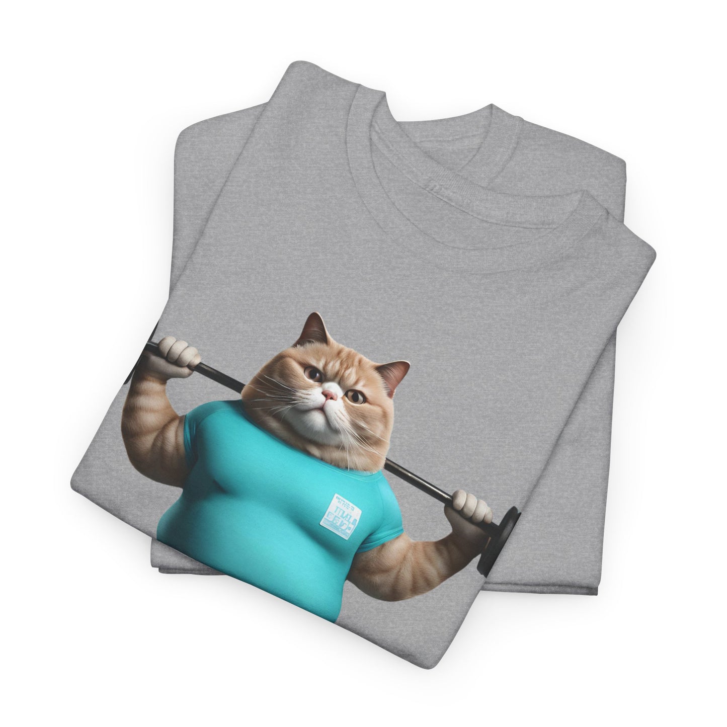 Funny Fat Cat Lifting - Flashlander Gym Shirt