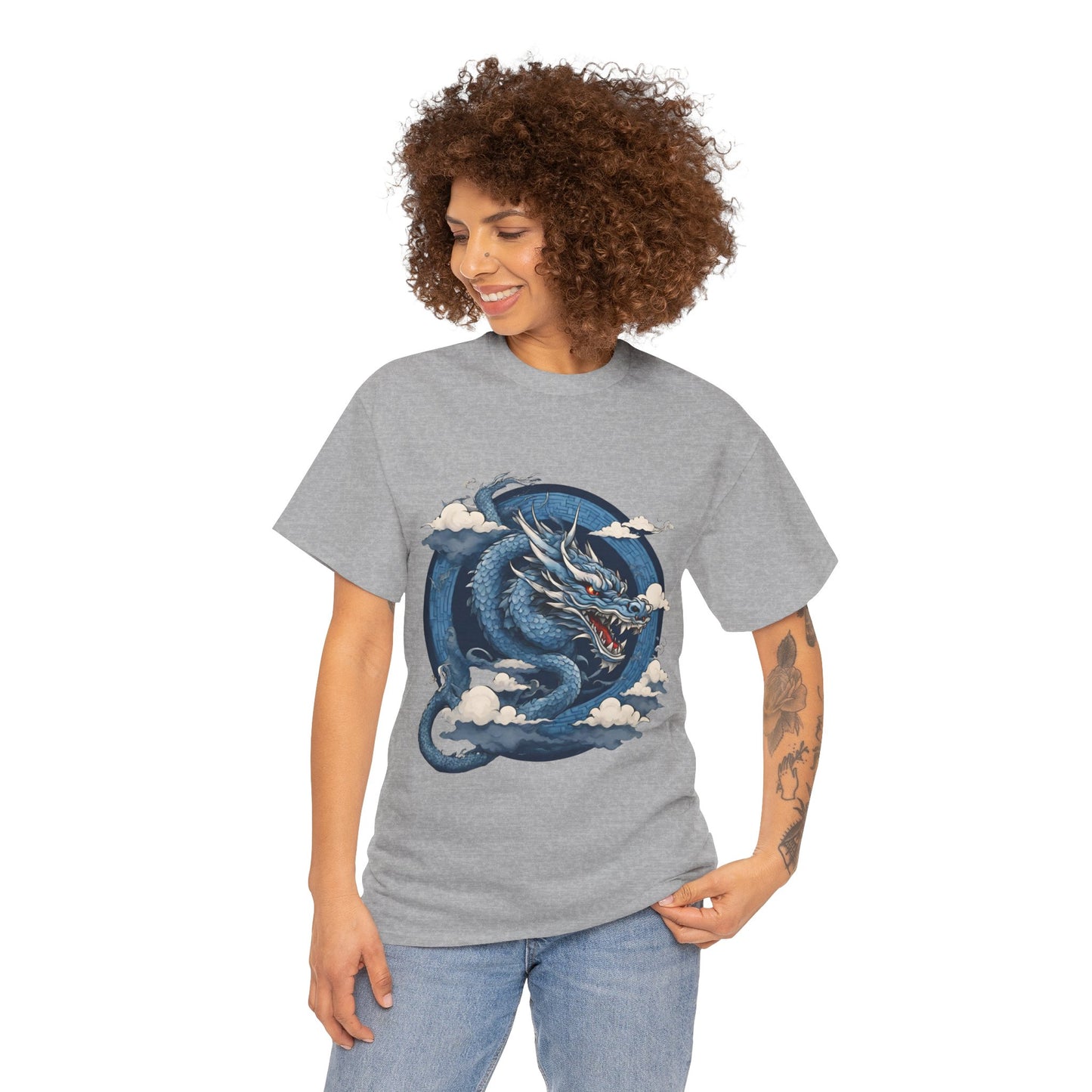 Dragon bleu japonais - T-shirt de sport Flashlander