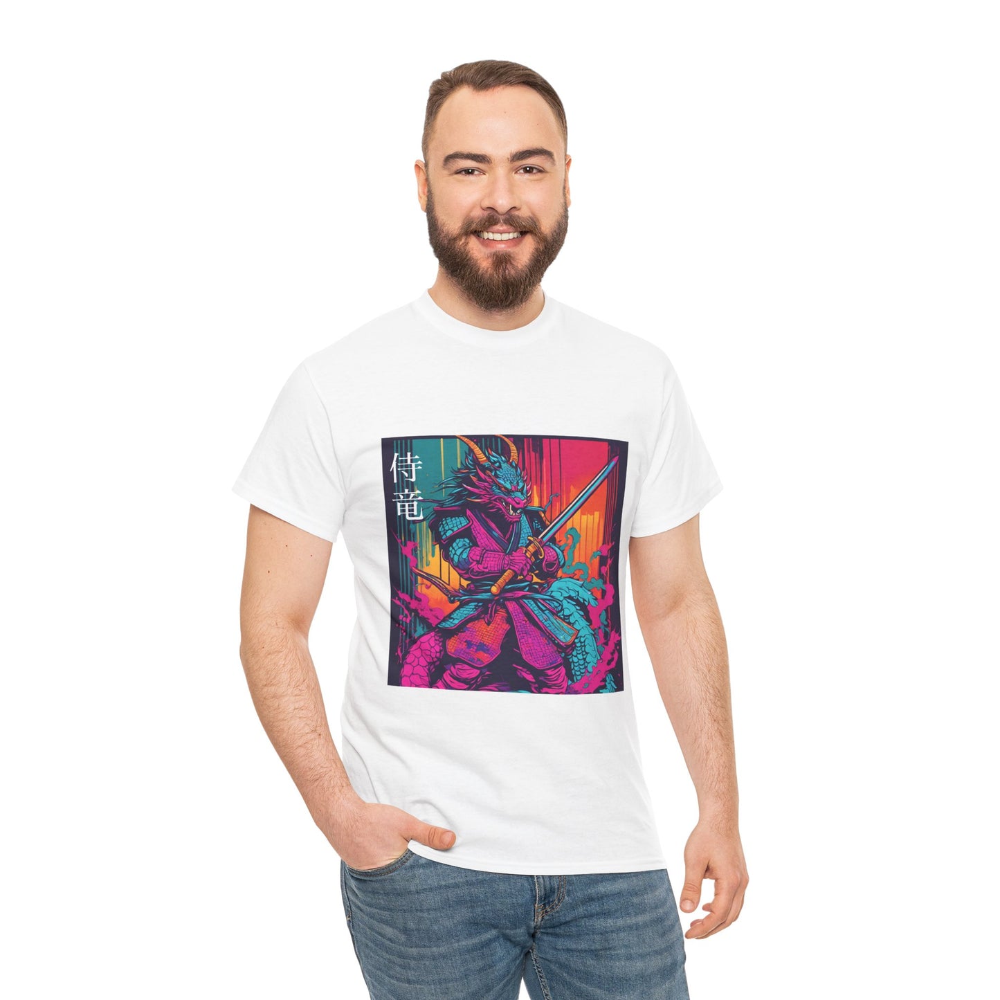 Dragon Samurai Pop Art - Flashlander Gym Shirt