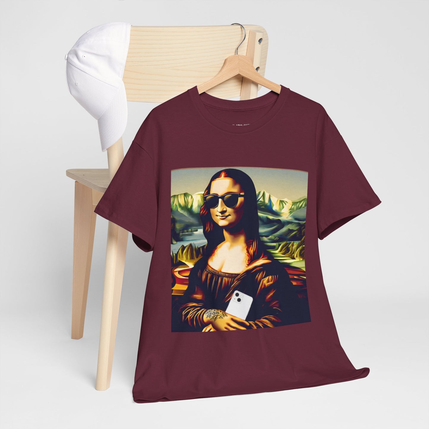 Funny modern Mona Lisa - Flashlander Gym Shirt