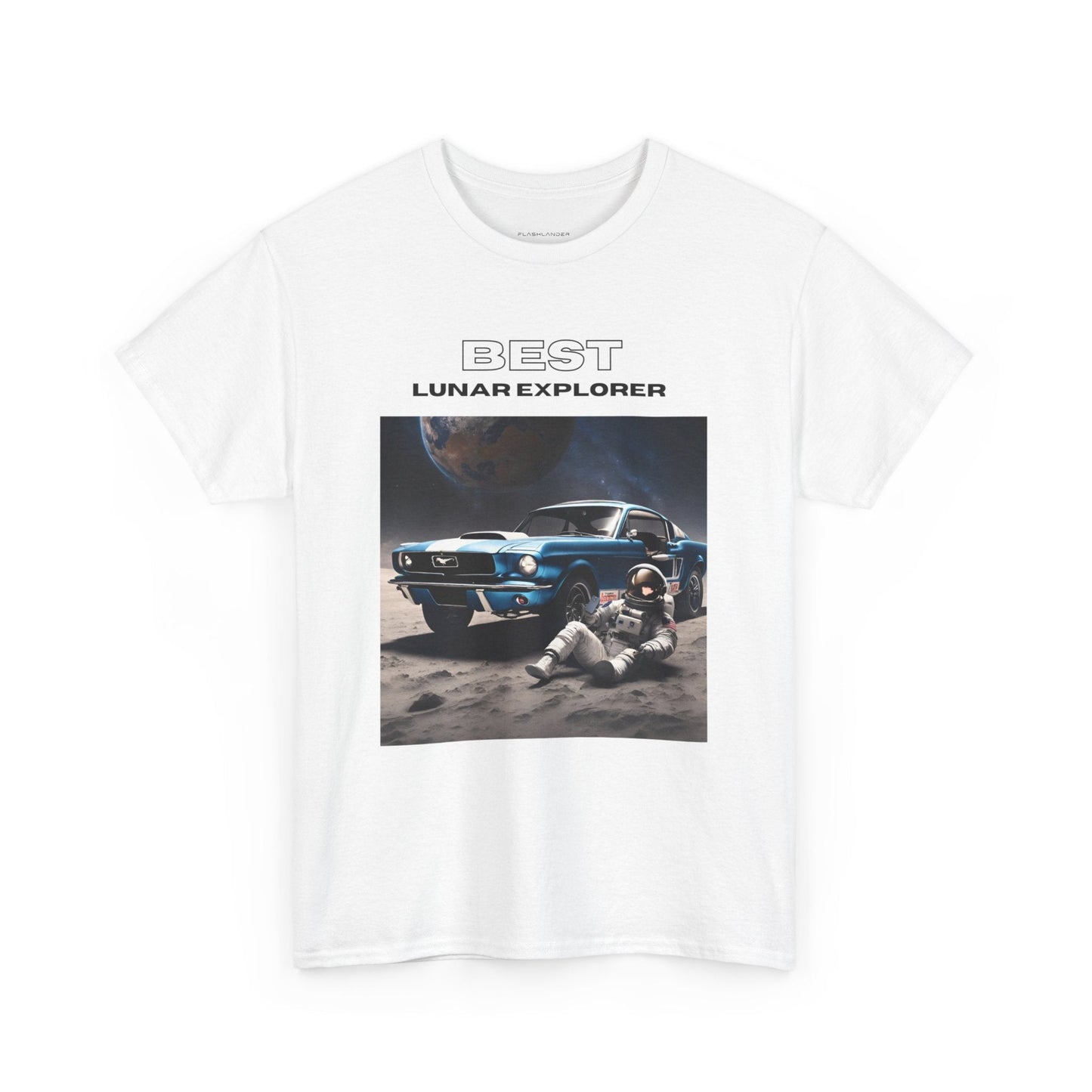 Astronaut Adventure Best Lunar Explorer Graphic Tee Flashlander