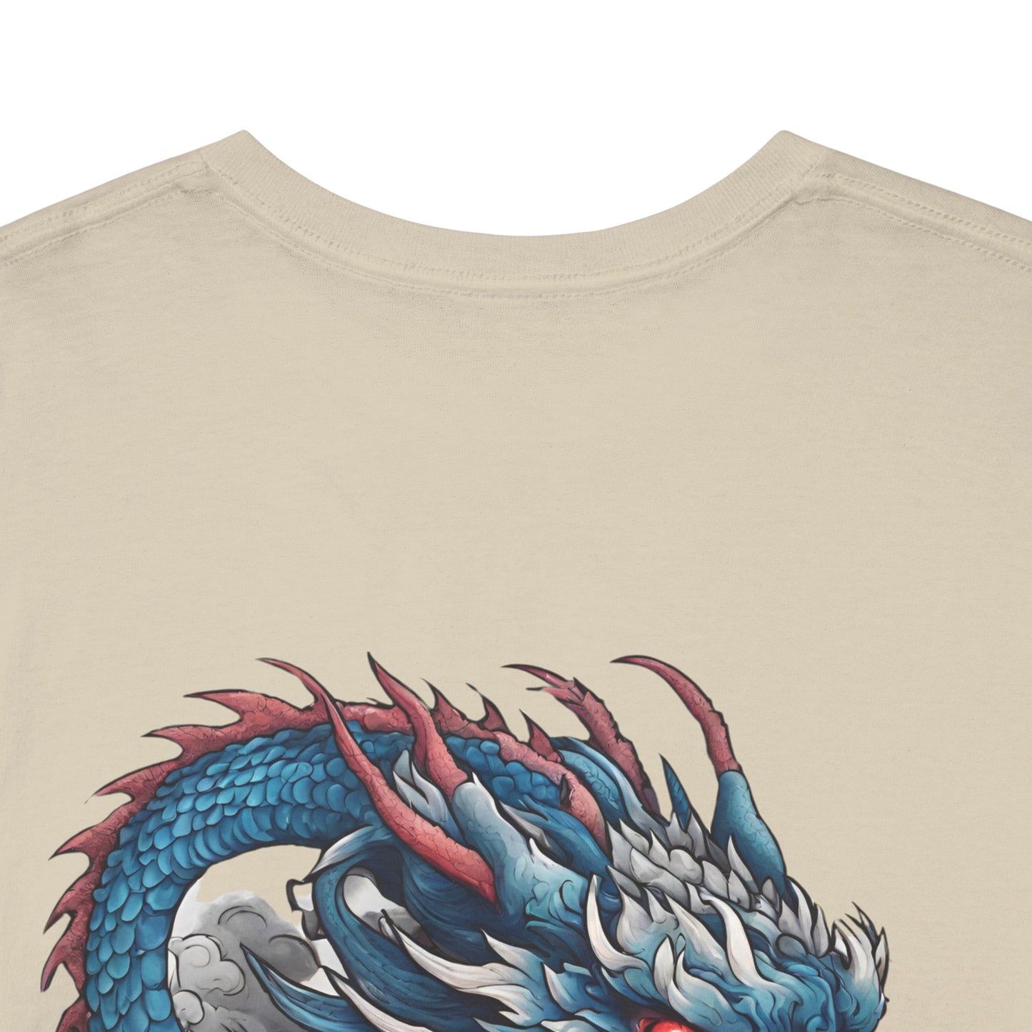 Japanese Blue Dragon with Custom Japanese Name - Flashlander Gym Shirt