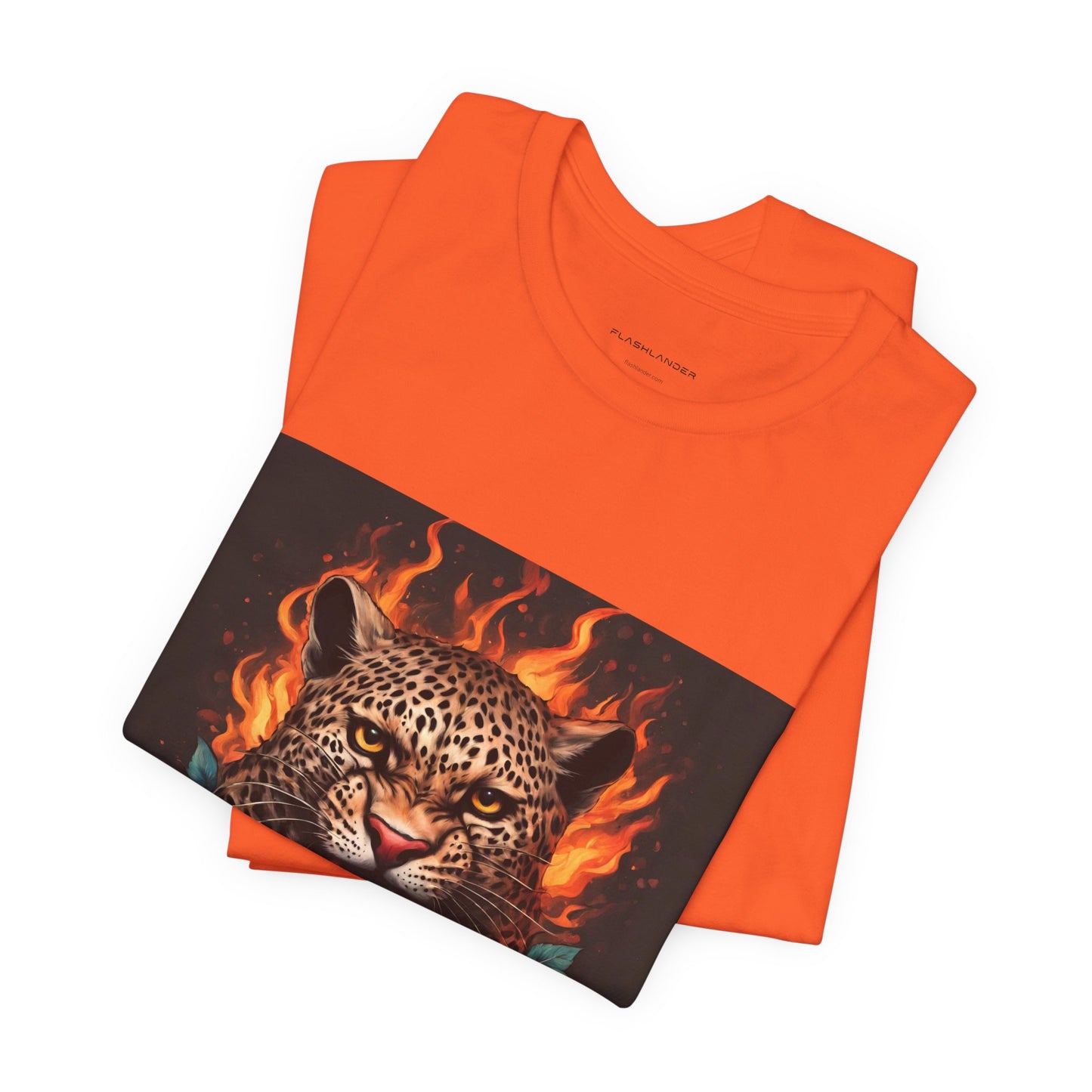 T-shirt de sport Flashlander des Flames de Léopard