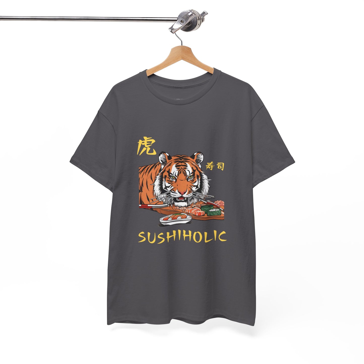 Tiger Sushi Lovers Sushiholic Graphic Tee Flashlander