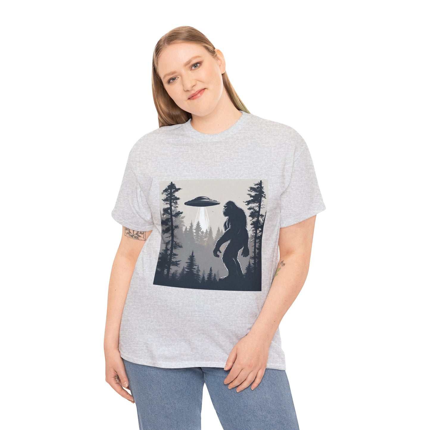 Sasquatch rencontre Bigfoot et OVNI - T-shirt de sport Flashlander