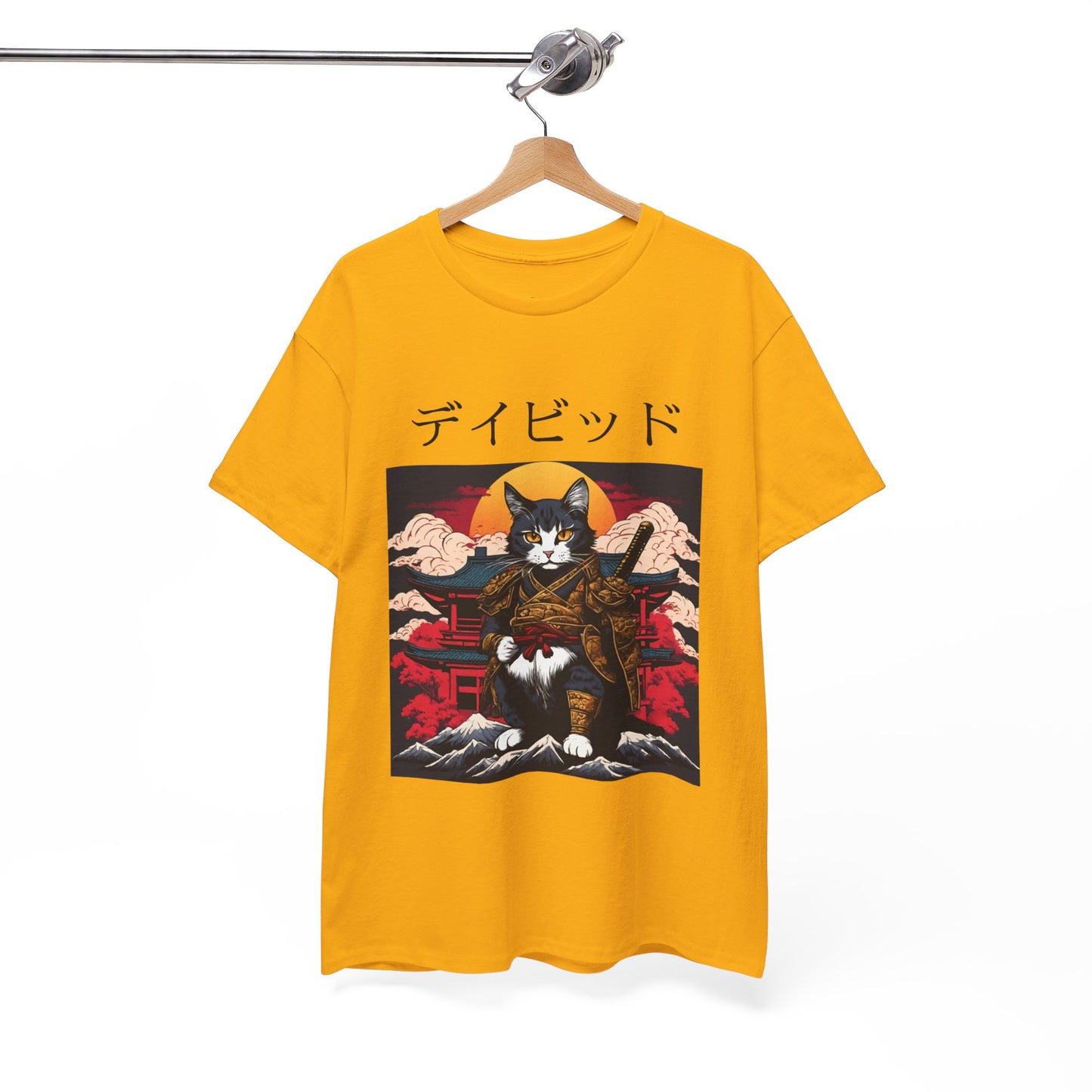 Custom Japanese Shirt Your Name Shirt Personalized Japanese T-Shirt Samurai Cat Anime Tee Your Text Hiragana Katakana Kanji Women Men Shirt