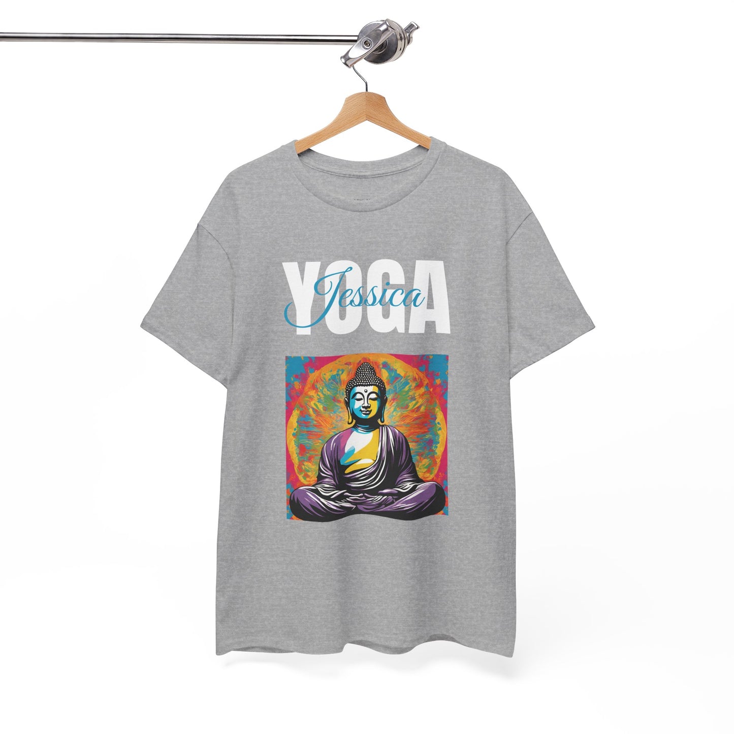 Personalized Yoga Shirt - Buddha Tee - Custom Name Flashlander Yoga Tee