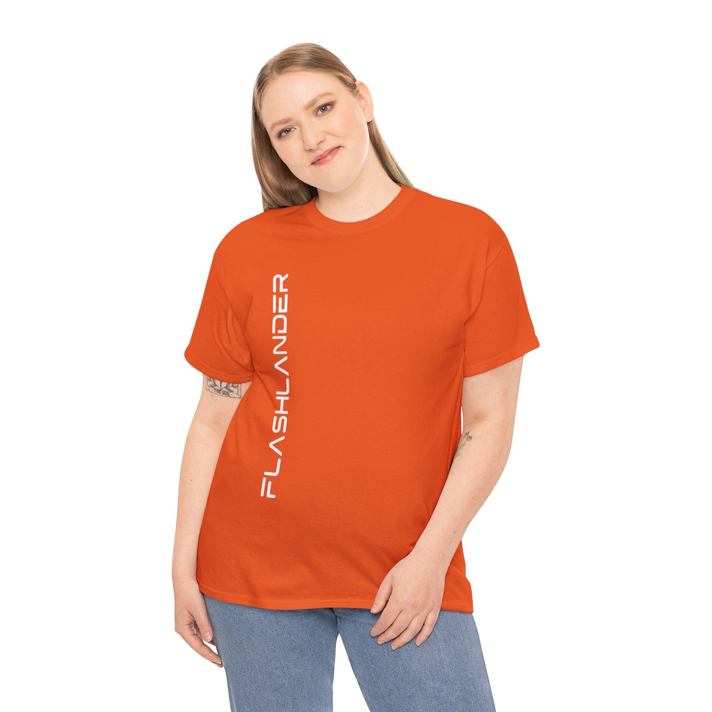 Sleek Signature Flashlander Logo Right Side Gym T-Shirt