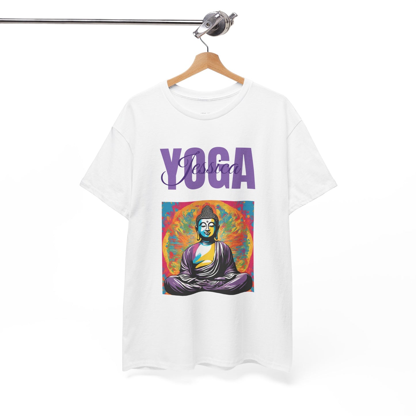 Personalized Yoga Shirt - Buddha Tee - Custom Name Flashlander Yoga Tee