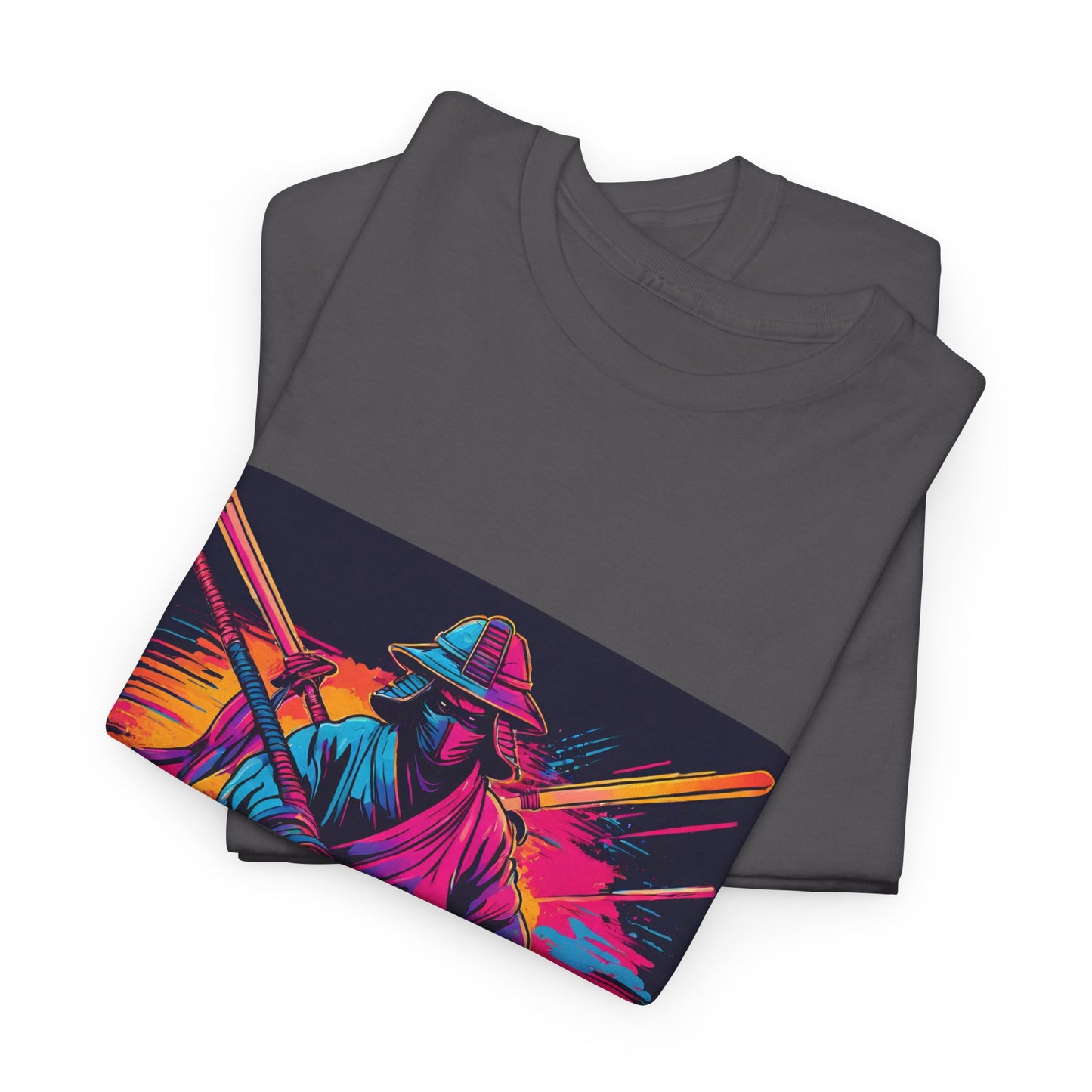 Samurai Warrior Sunset - Flashlander Gym Shirt